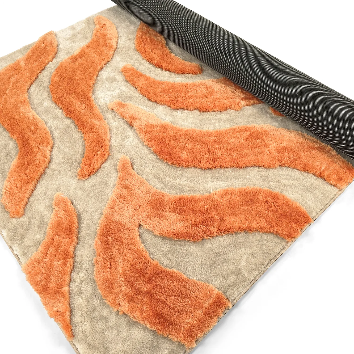 Tapetes felpudos - Fergana (creme/laranja)