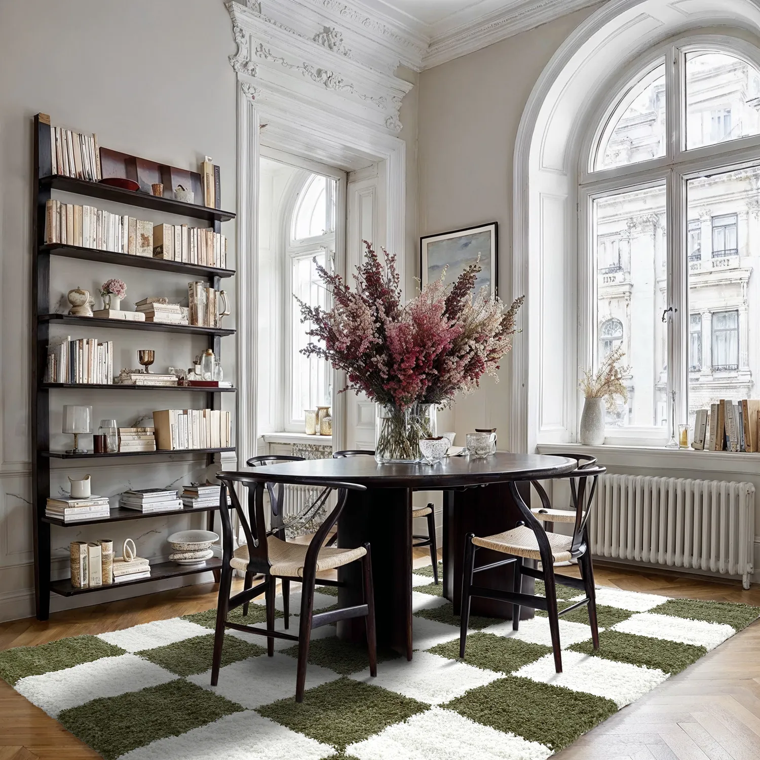 Tapetes felpudos - Gordes (verde/branco)