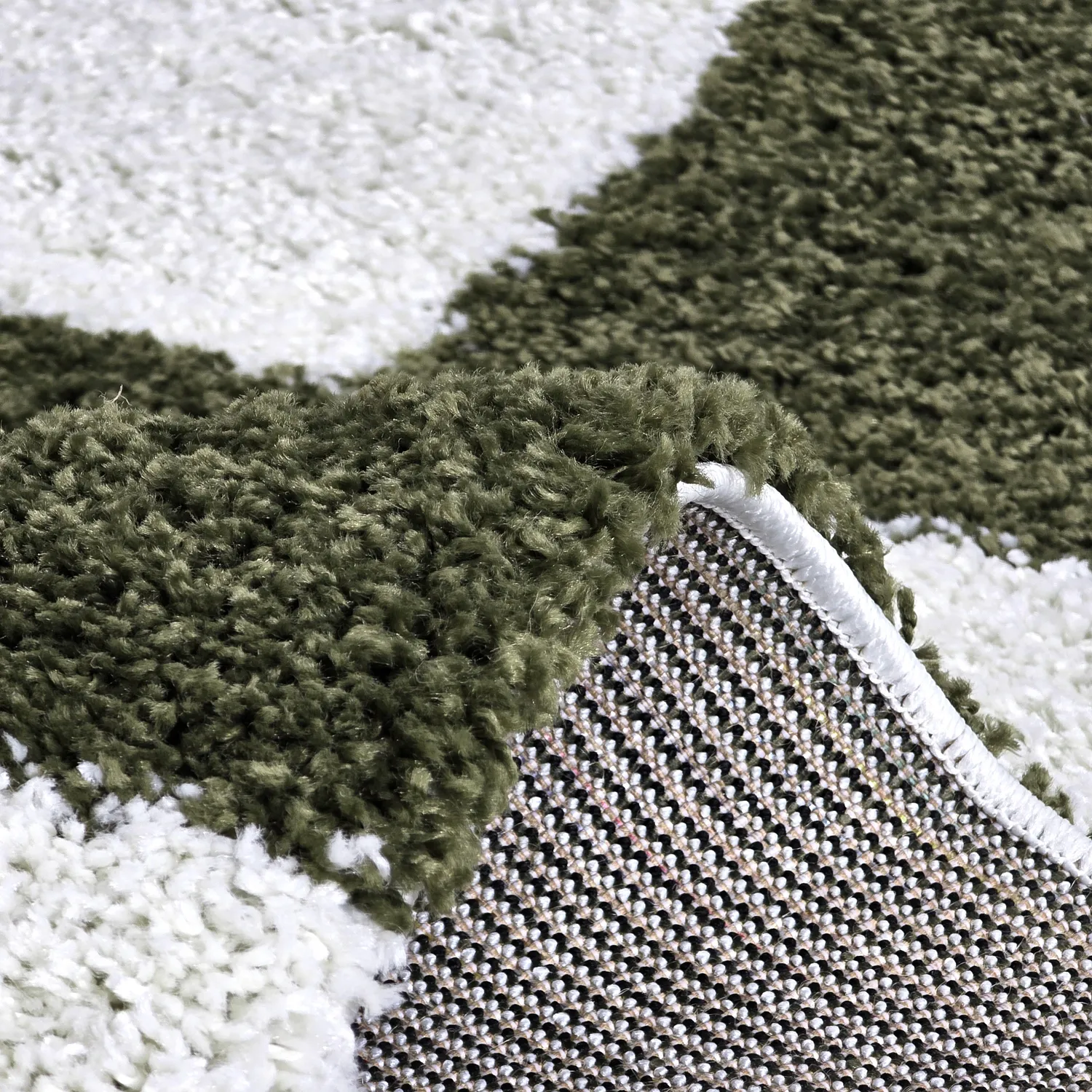 Tapetes felpudos - Gordes (verde/branco)