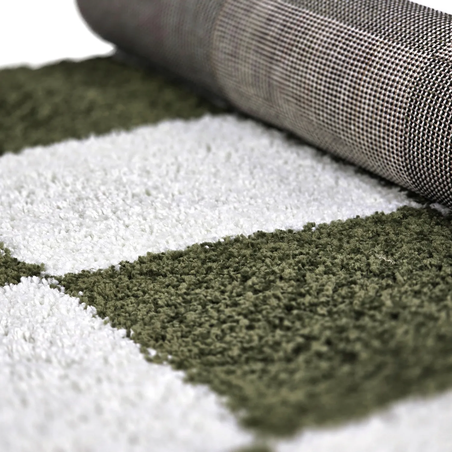 Tapetes felpudos - Gordes (verde/branco)