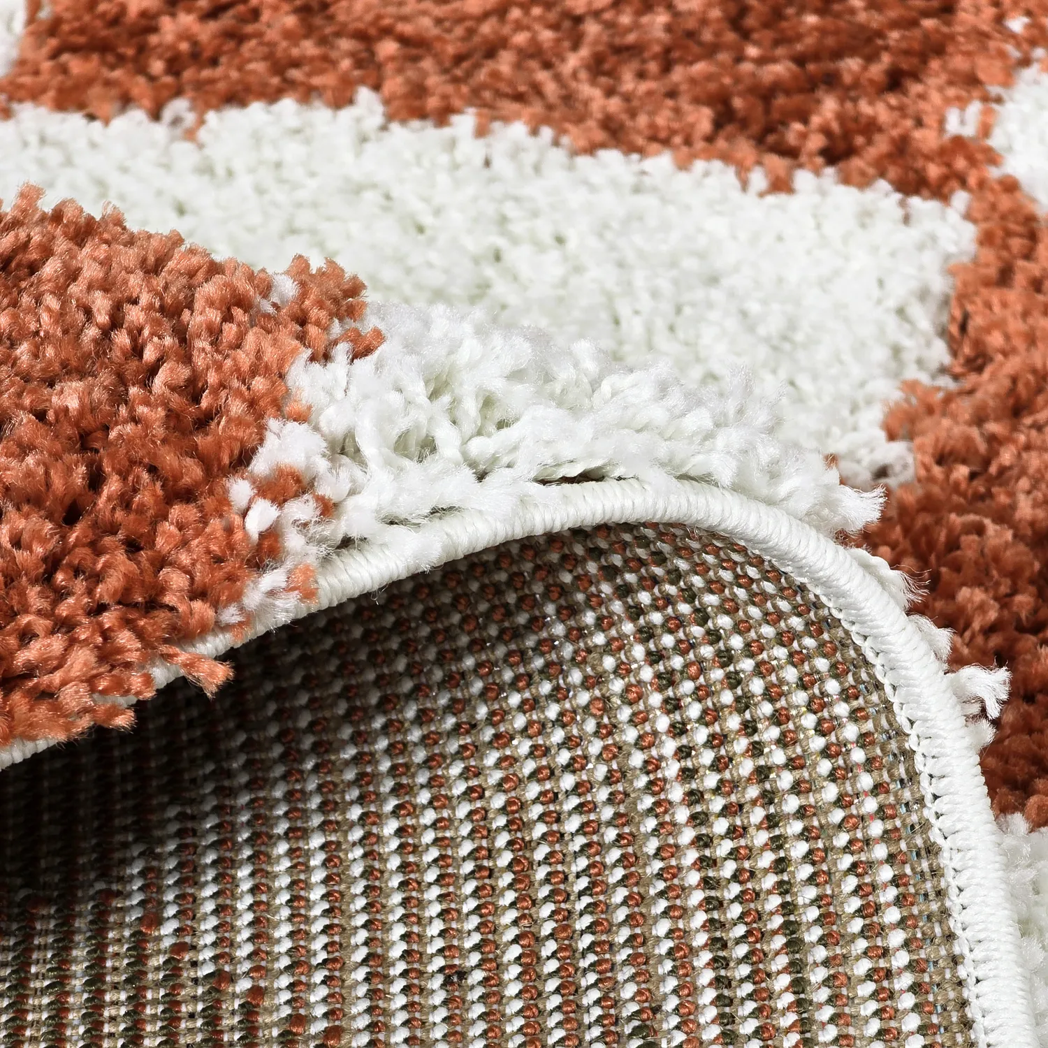 Tapetes felpudos - Albi (branco/laranja)