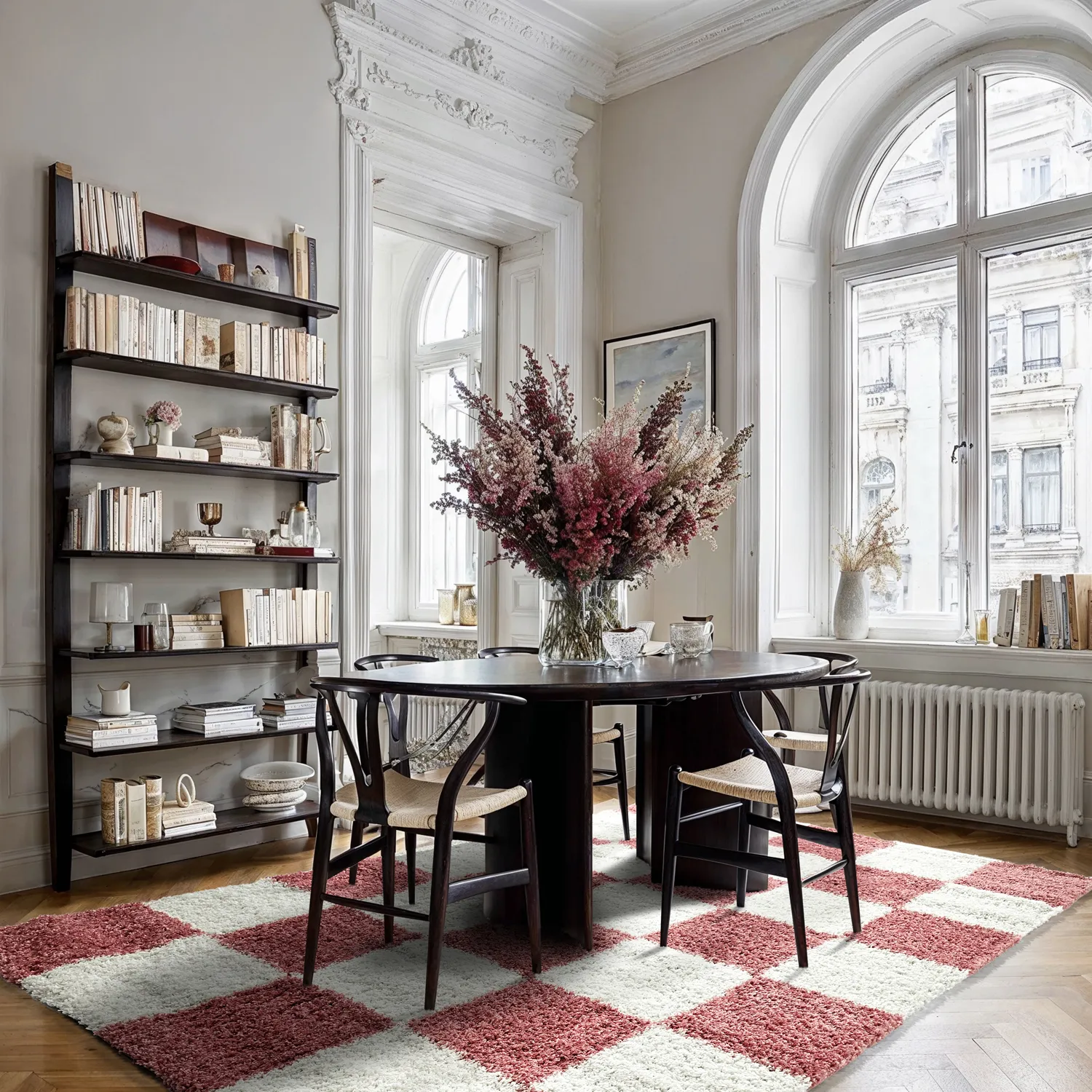 Tapetes felpudos - Gordes (rosa/branco)