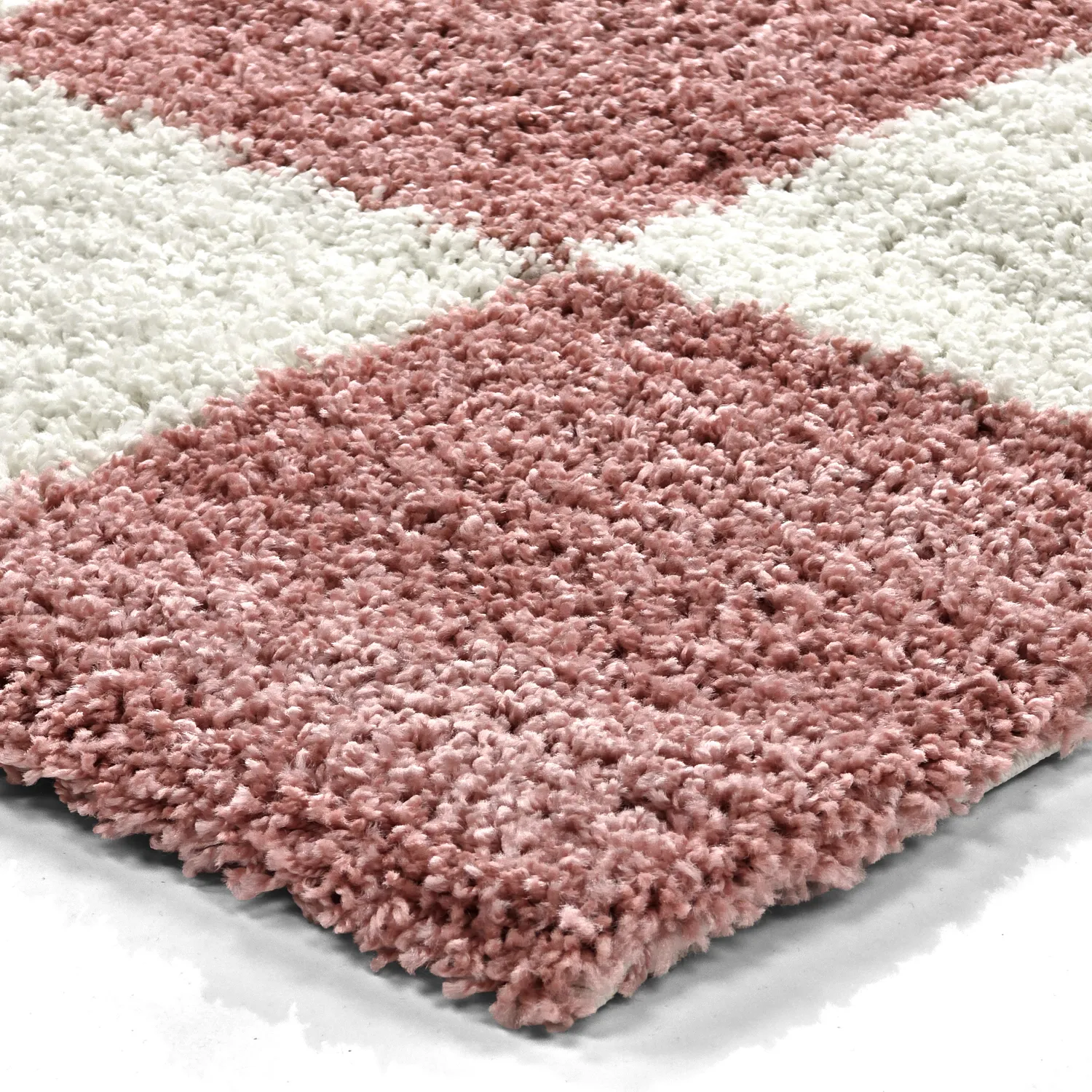 Tapetes felpudos - Gordes (rosa/branco)