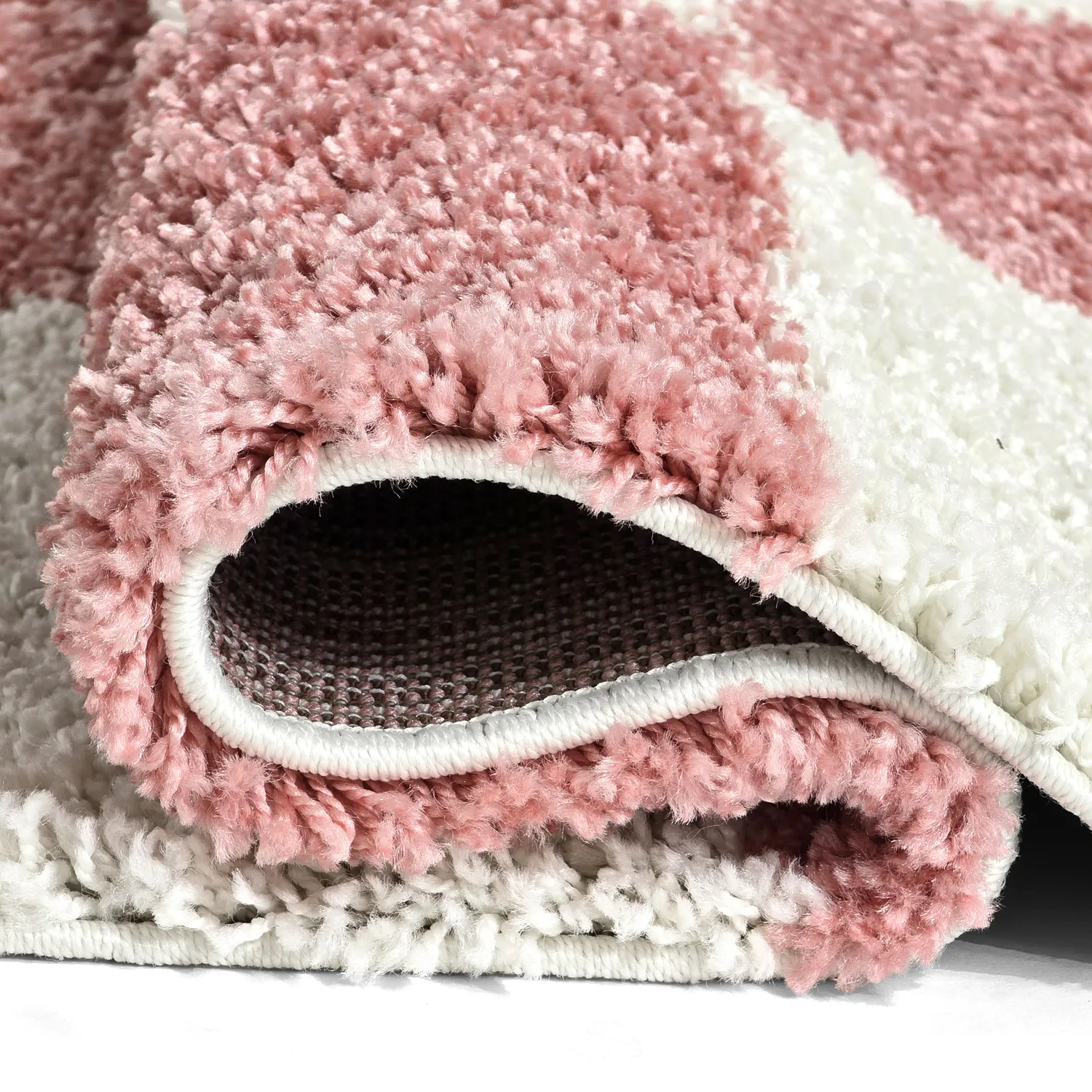 Tapetes felpudos - Gordes (rosa/branco)