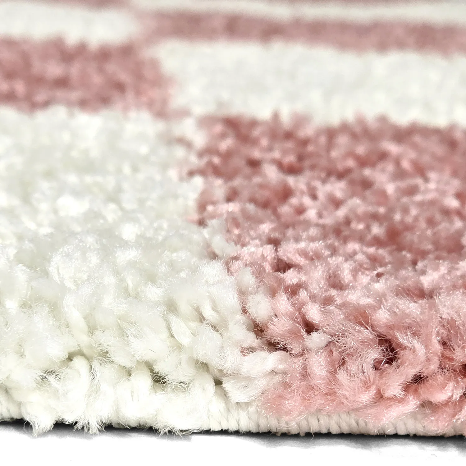 Tapetes felpudos - Gordes (rosa/branco)