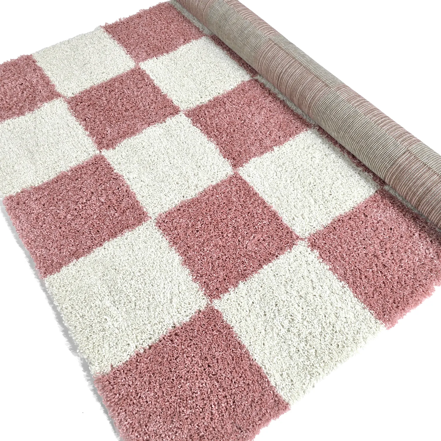 Tapetes felpudos - Gordes (rosa/branco)