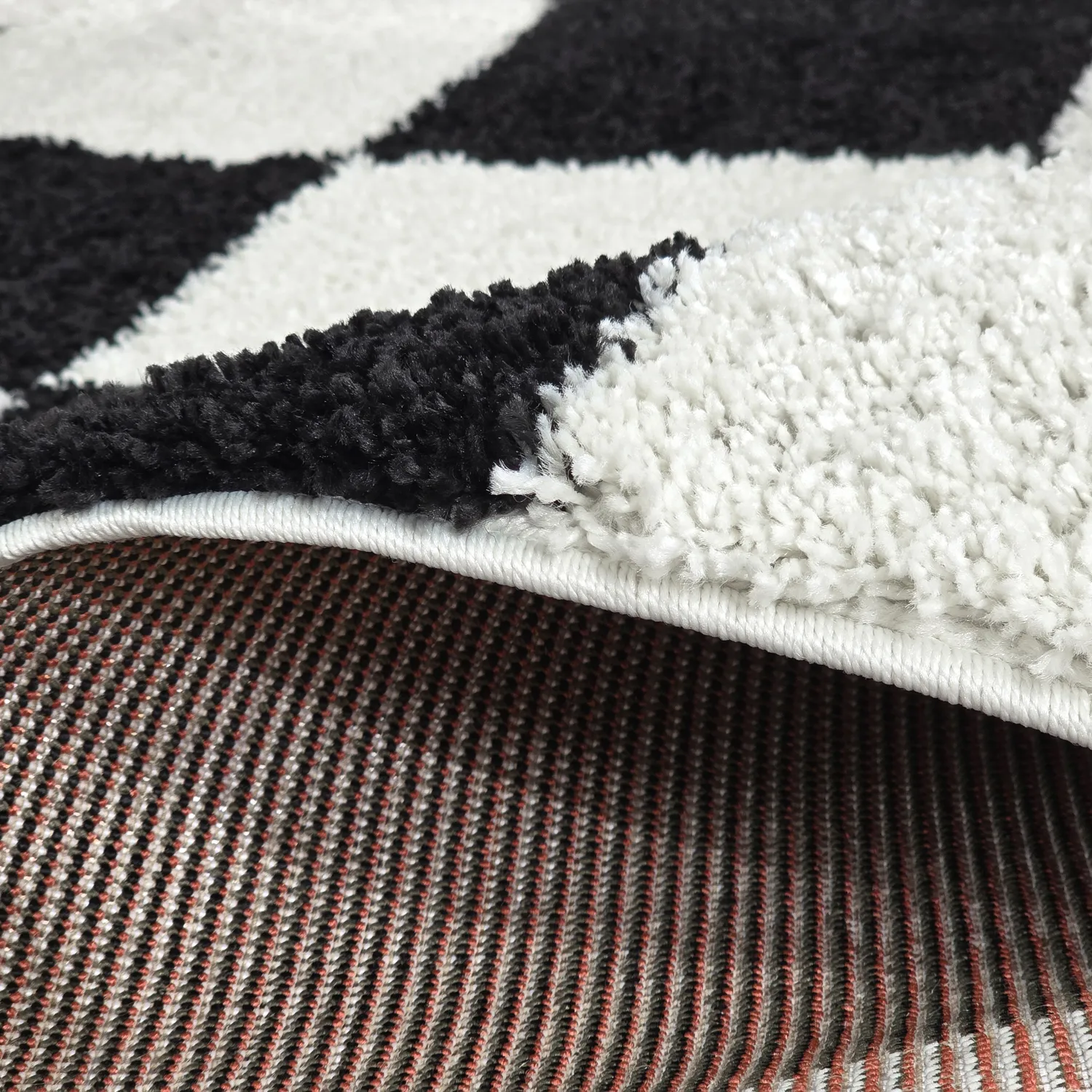 Tapetes felpudos - Gordes (preto/branco)