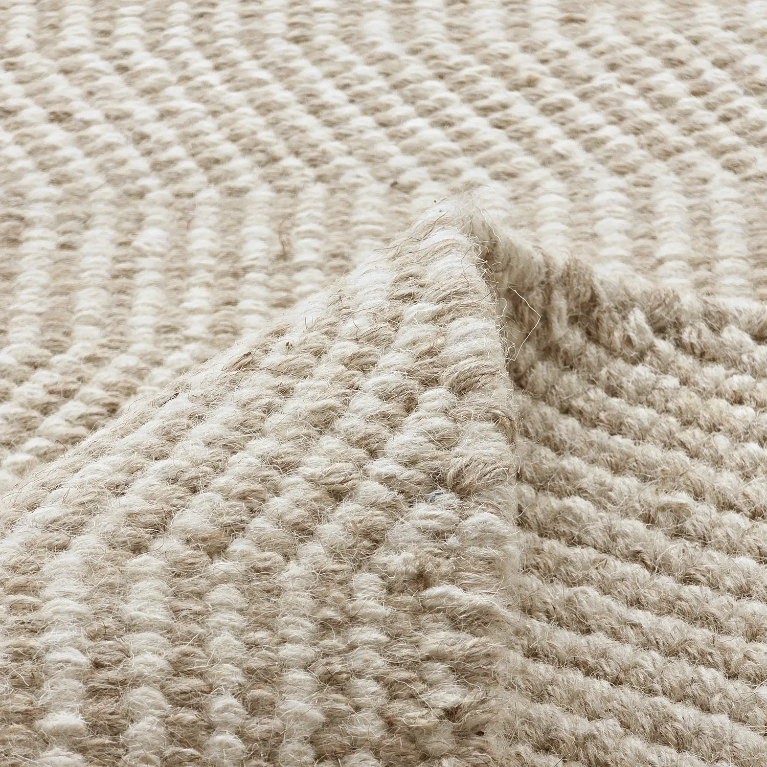 Tapete de lã - Larkana (bege/branco)