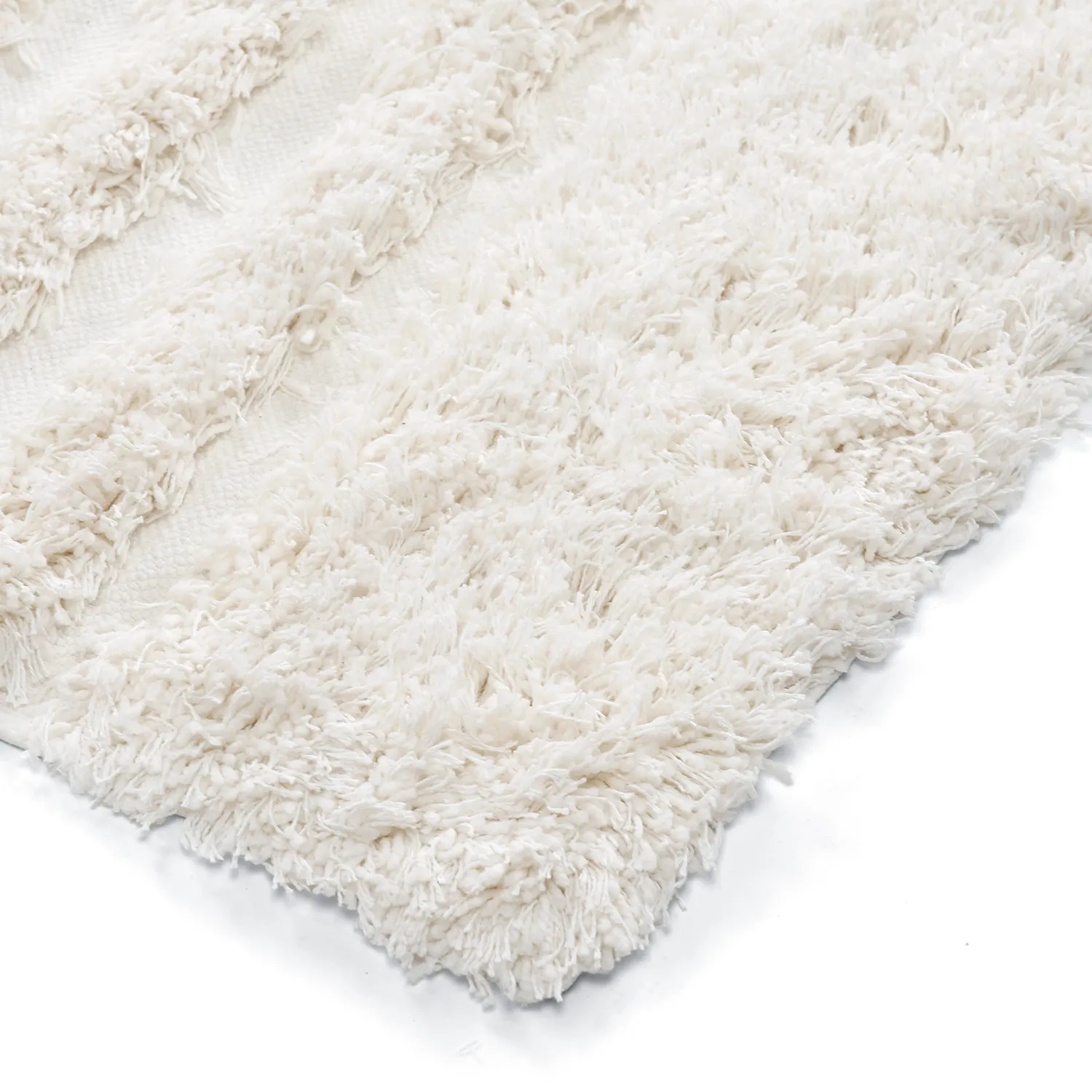 Tapetes felpudos - Lindos Natural Cotton Shaggy (branco)