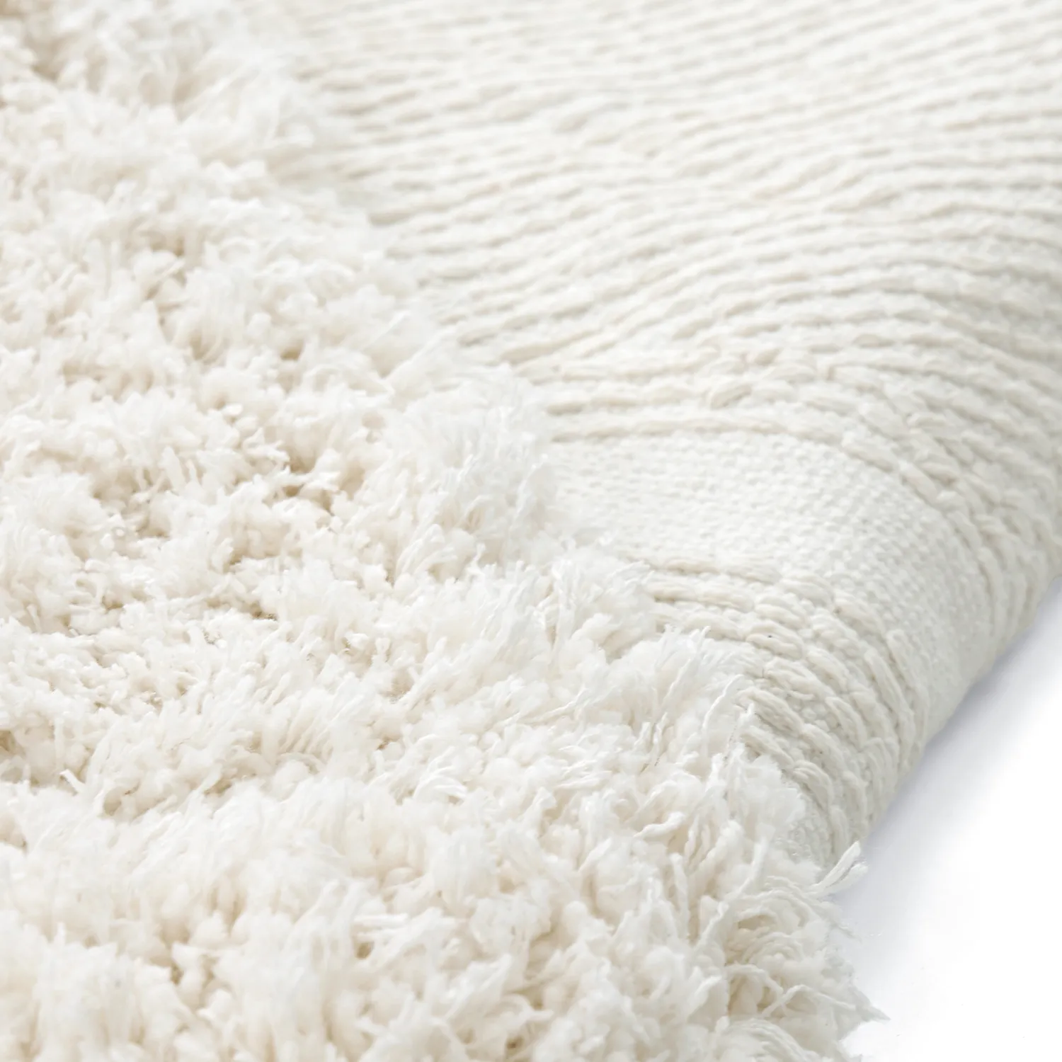 Tapetes felpudos - Lindos Natural Cotton Shaggy (branco)