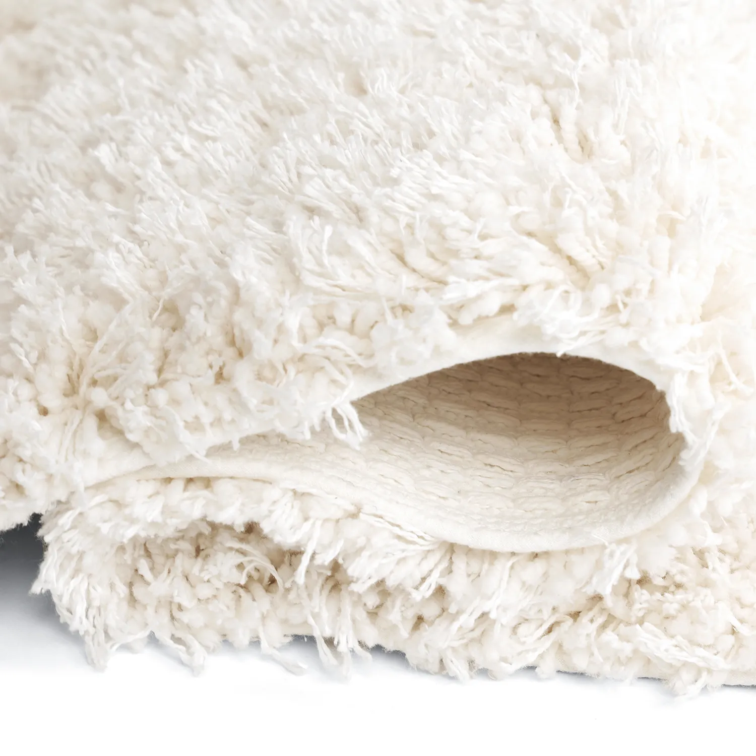 Tapetes felpudos - Lindos Natural Cotton Shaggy (branco)