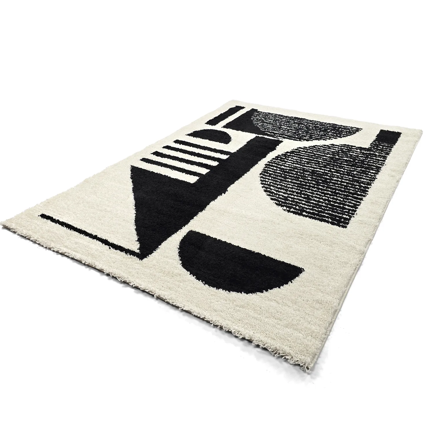 Tapetes felpudos - Maron (preto/branco)