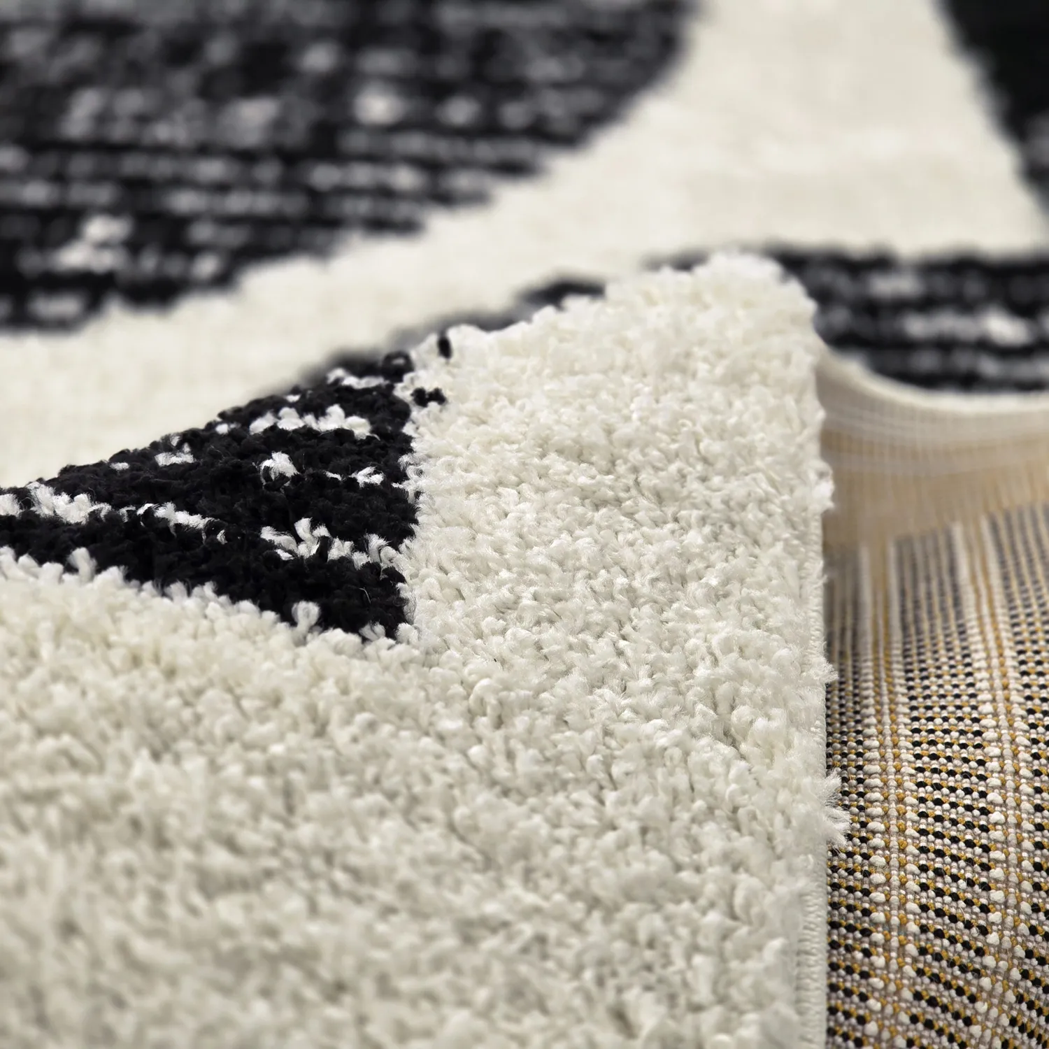 Tapetes felpudos - Maron (preto/branco)