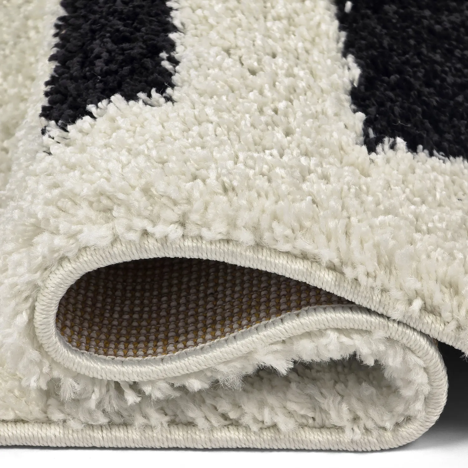 Tapetes felpudos - Maron (preto/branco)