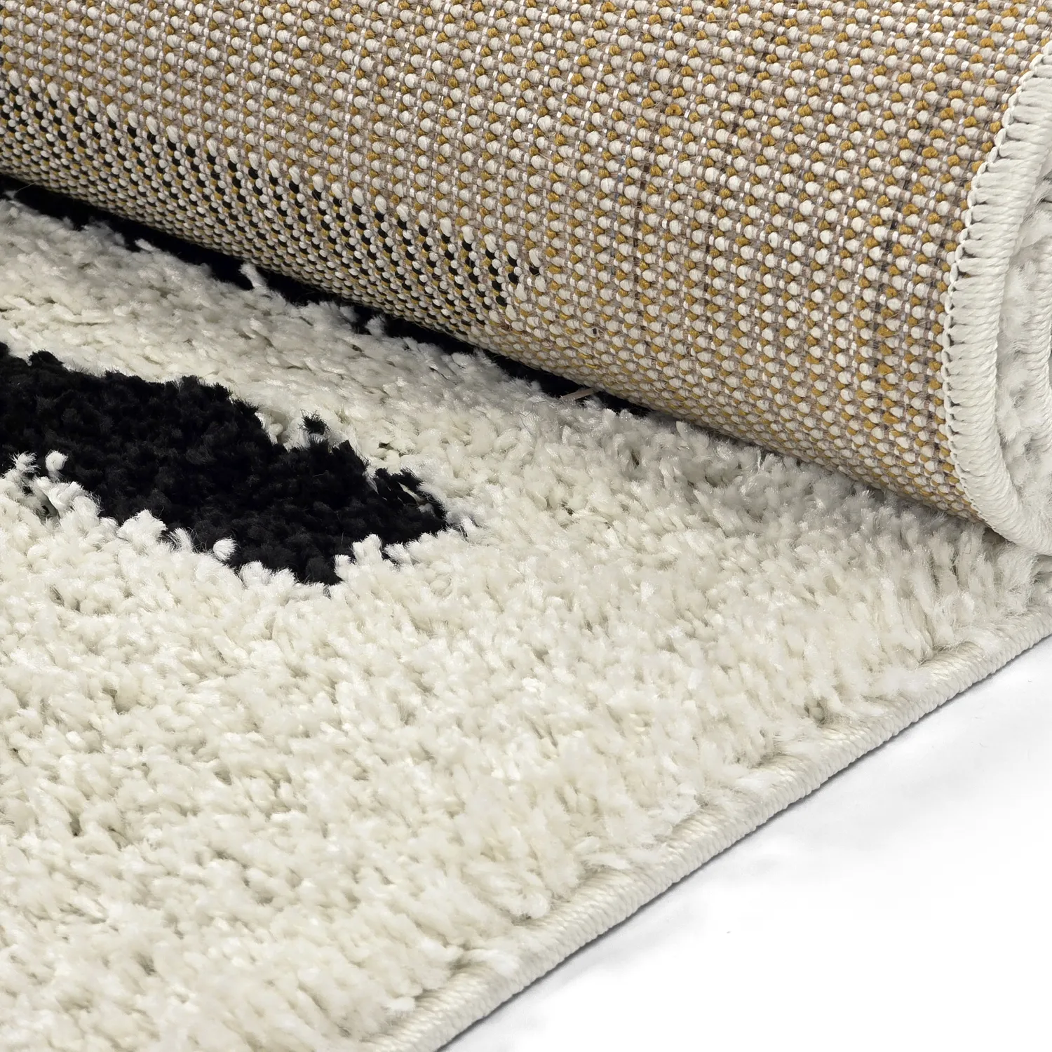 Tapetes felpudos - Maron (preto/branco)