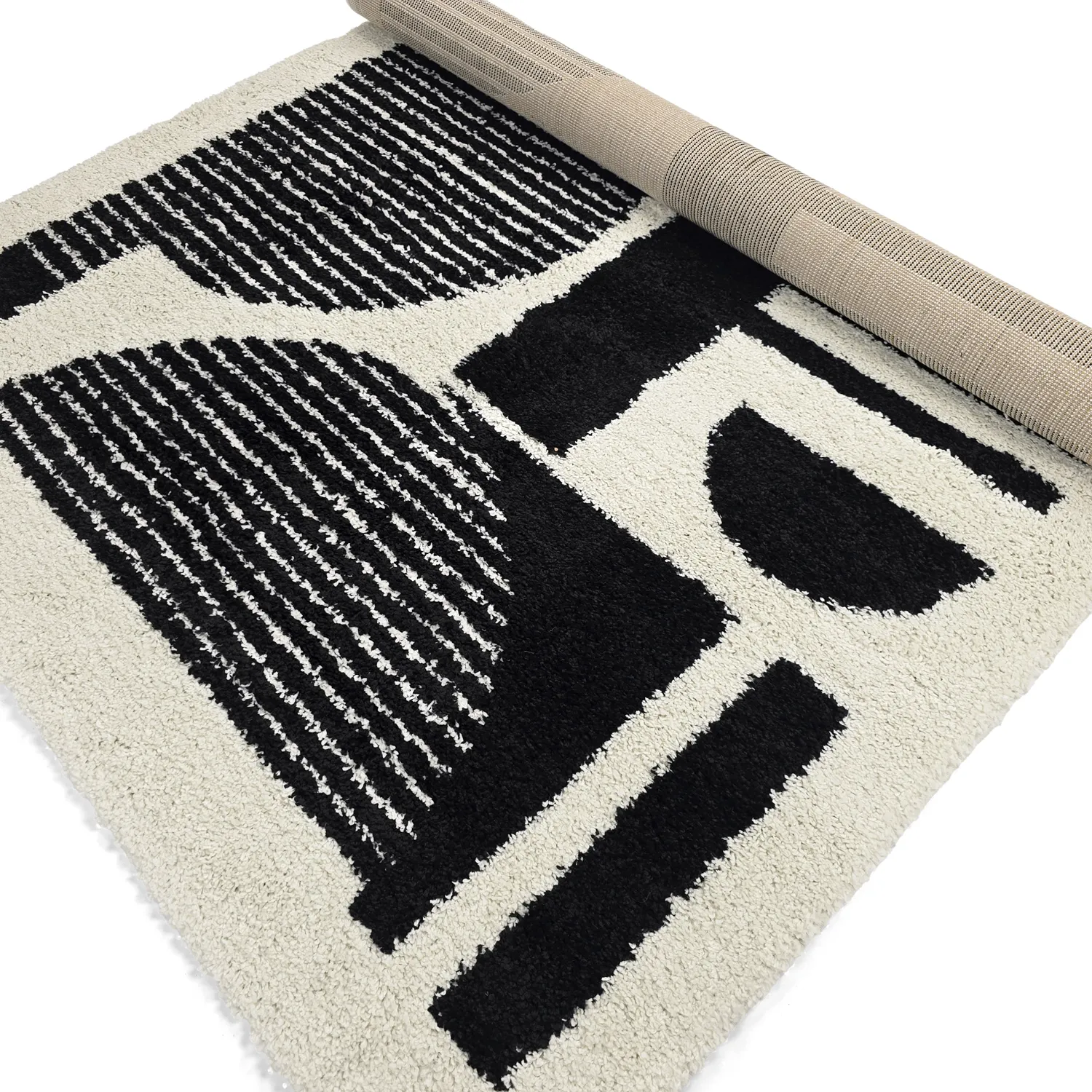 Tapetes felpudos - Maron (preto/branco)