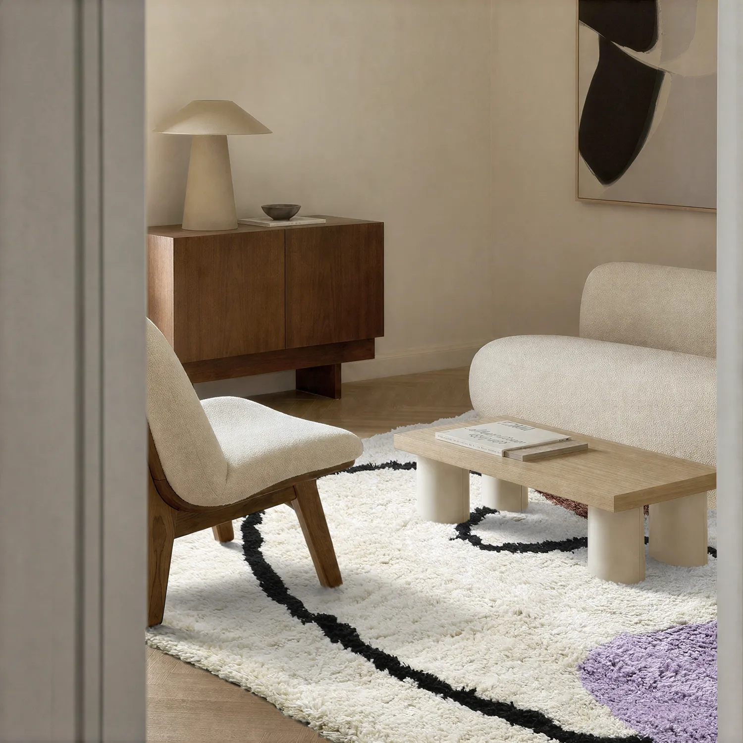 Tapetes felpudos - Naousa Natural Cotton Shaggy (multi)