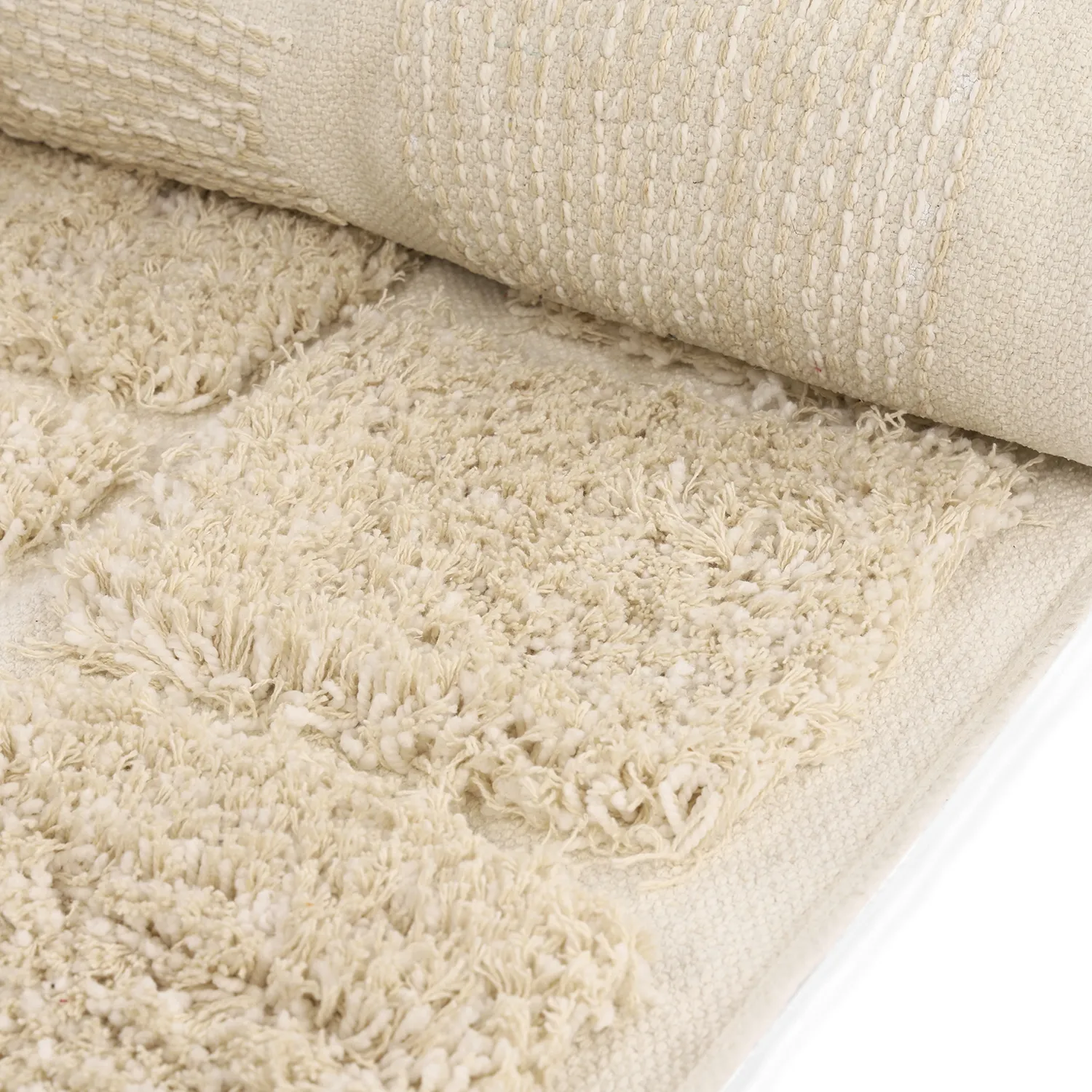 Tapetes felpudos - Otranto Natural Cotton Shaggy (off white)