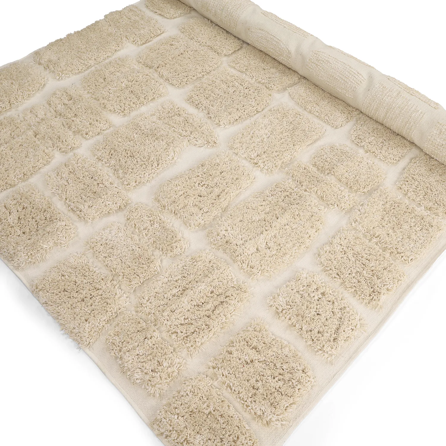 Tapetes felpudos - Otranto Natural Cotton Shaggy (off white)