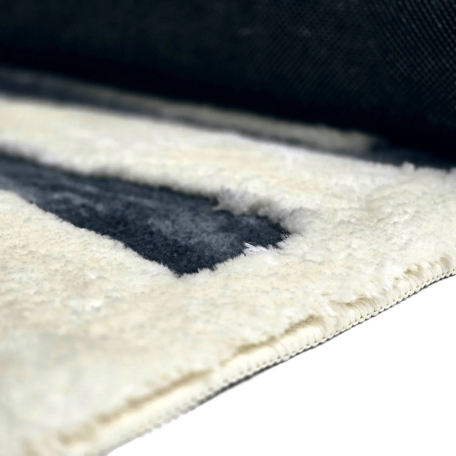 Tapetes felpudos - Palmyra (branco/azul-marinho)