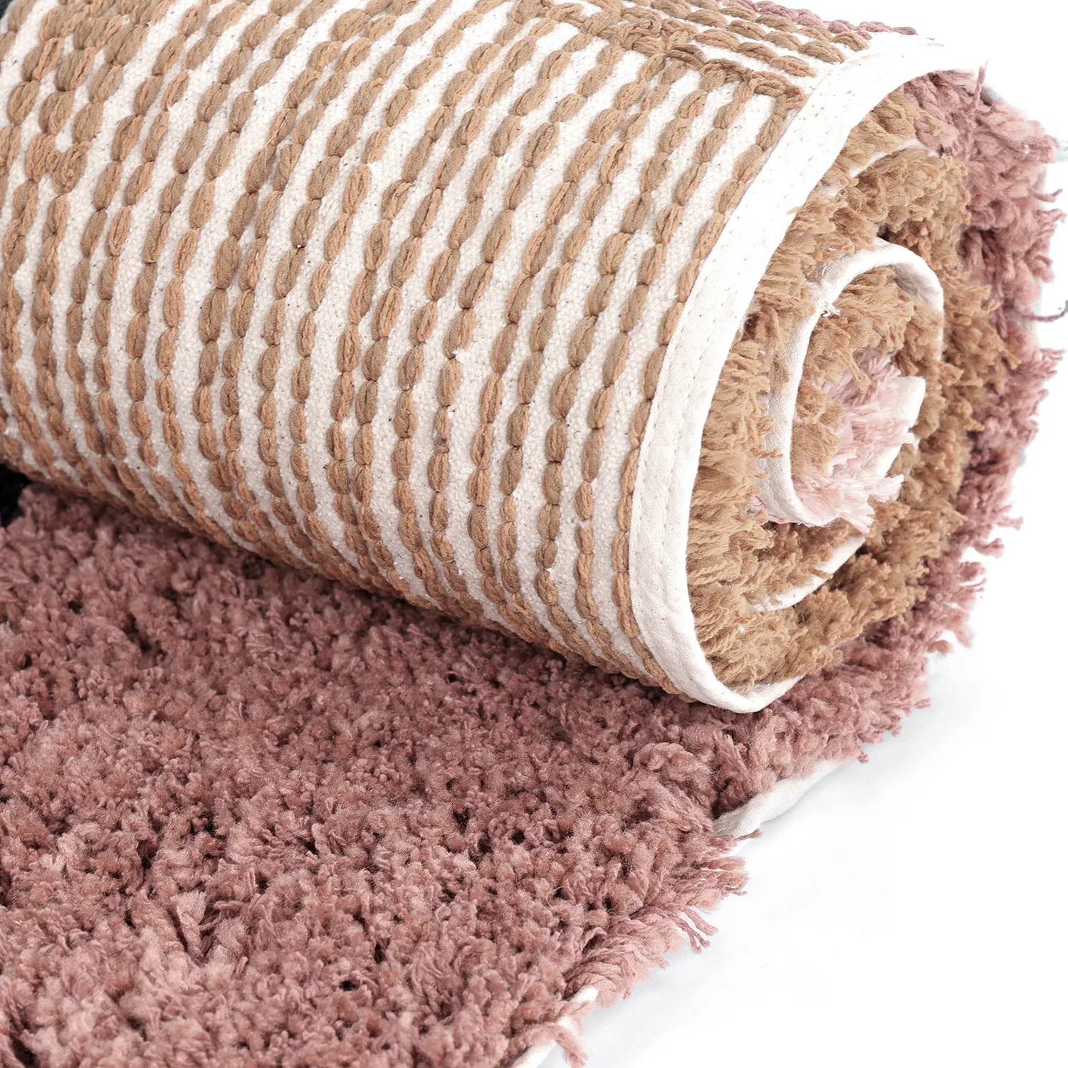 Tapetes felpudos - Perast Natural Cotton Shaggy (multi)