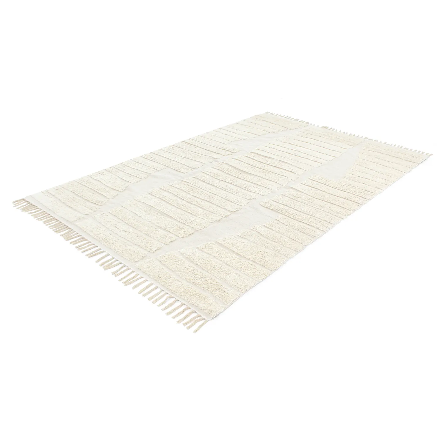 Tapetes felpudos - Rani Natural Cotton Shaggy (offwhite)
