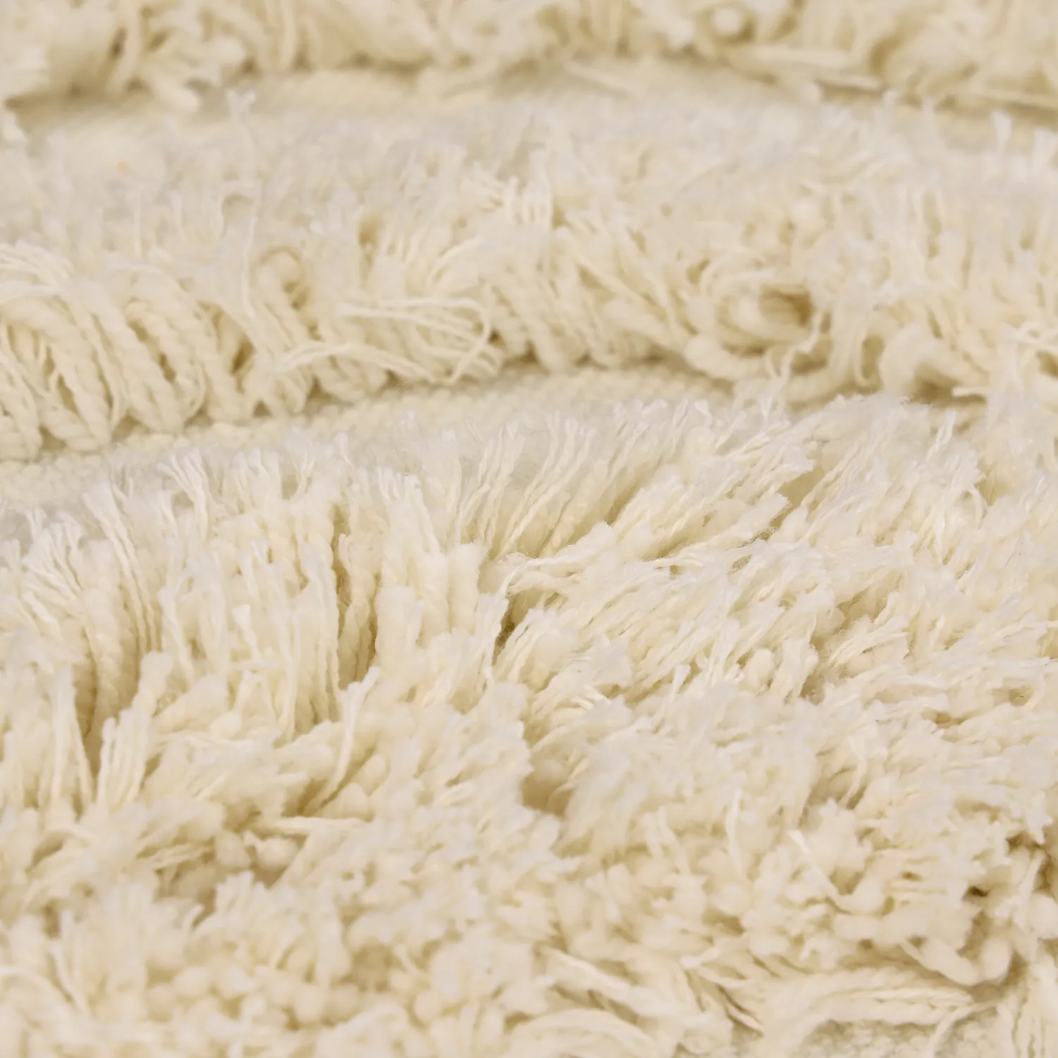 Tapetes felpudos - Sivota Natural Cotton Shaggy (off white)