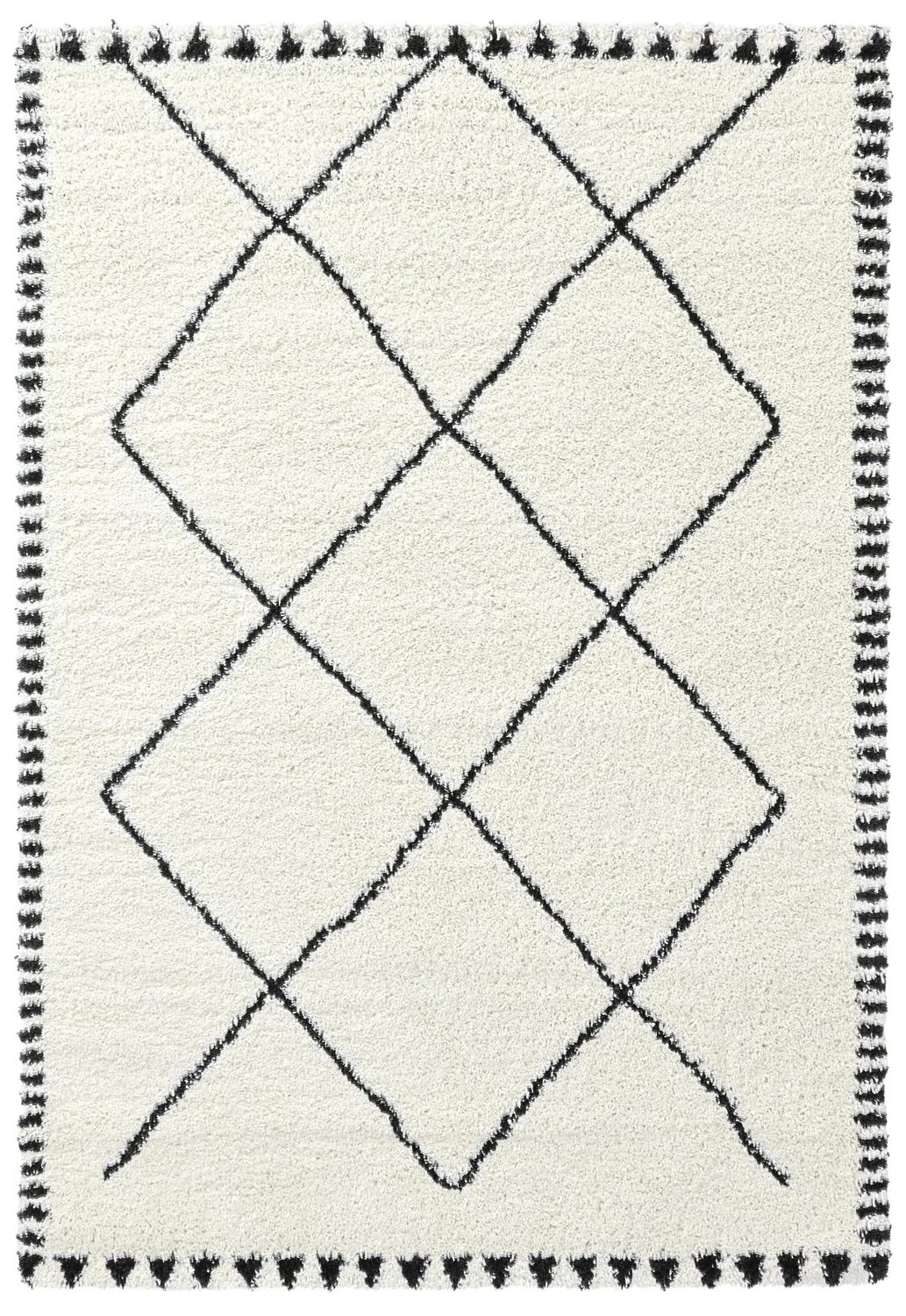 Tapetes felpudos - Tiznit (branco/preto)