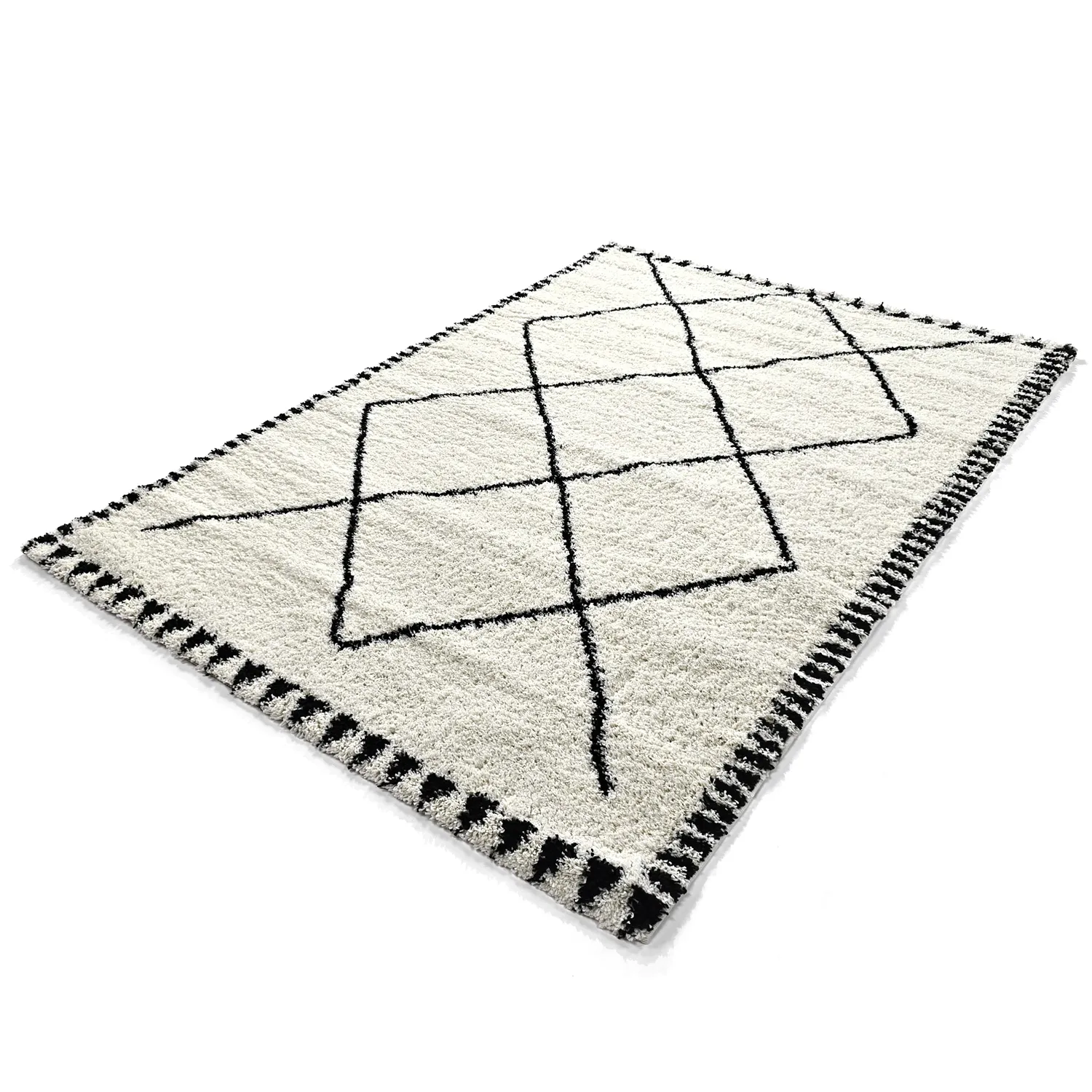 Tapetes felpudos - Tiznit (branco/preto)