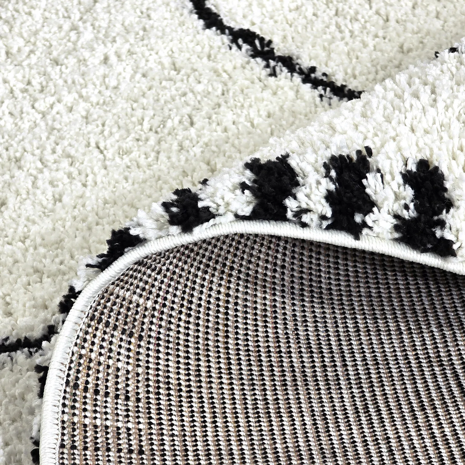 Tapetes felpudos - Tiznit (branco/preto)