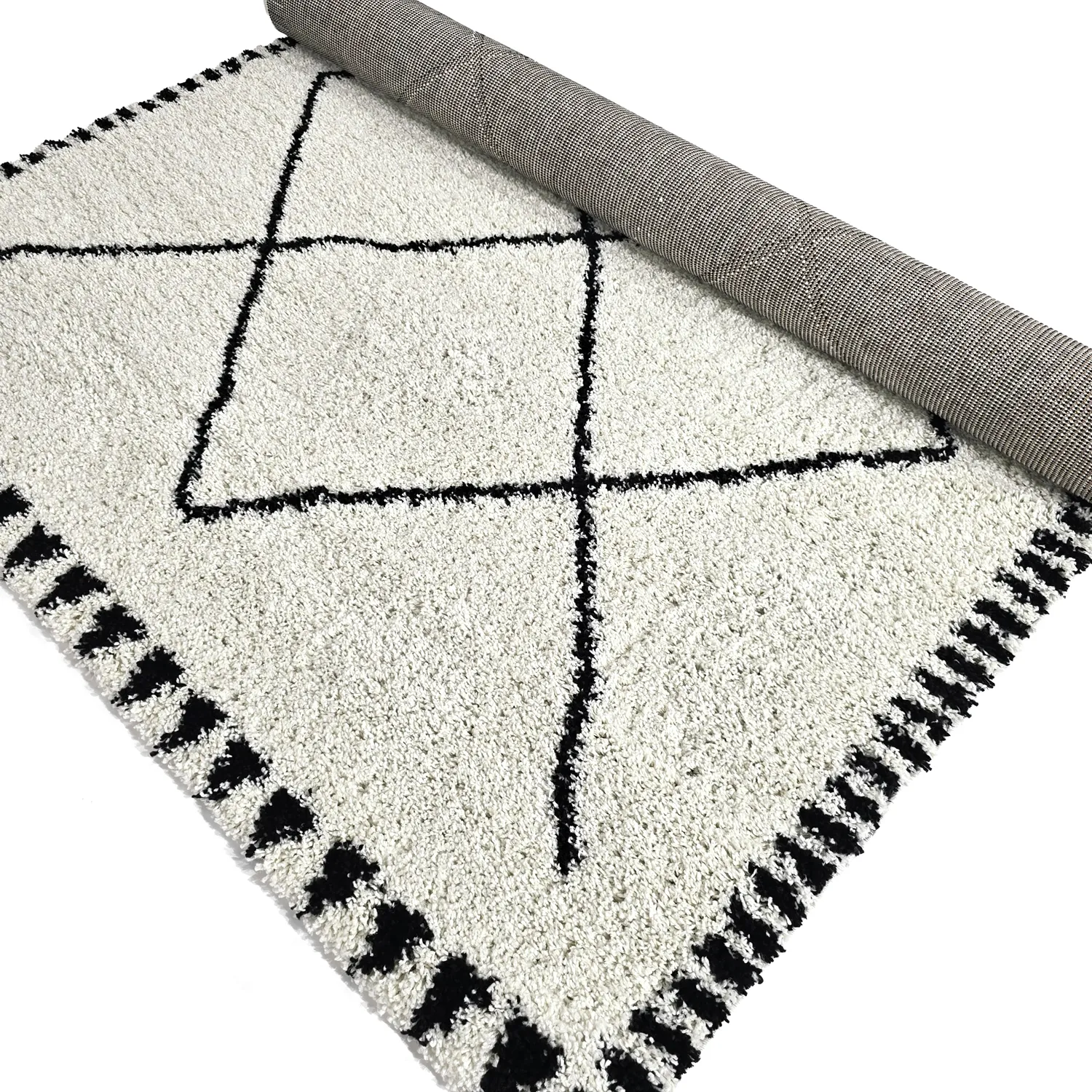 Tapetes felpudos - Tiznit (branco/preto)