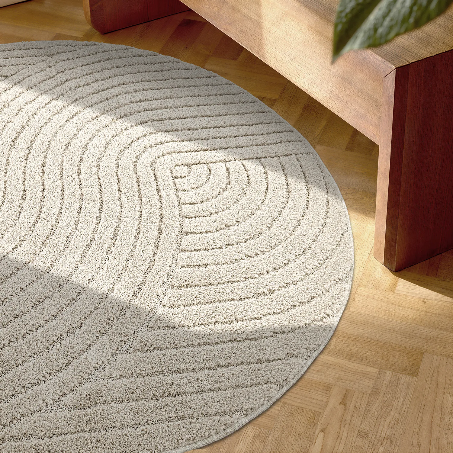 Tapetes redondos - Wendy (bege)