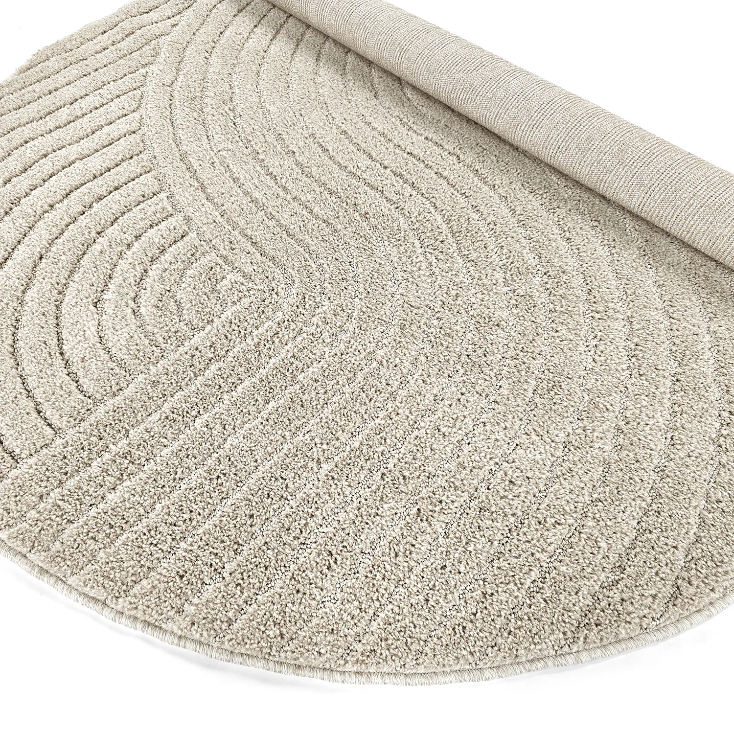 Tapetes redondos - Wendy (bege)