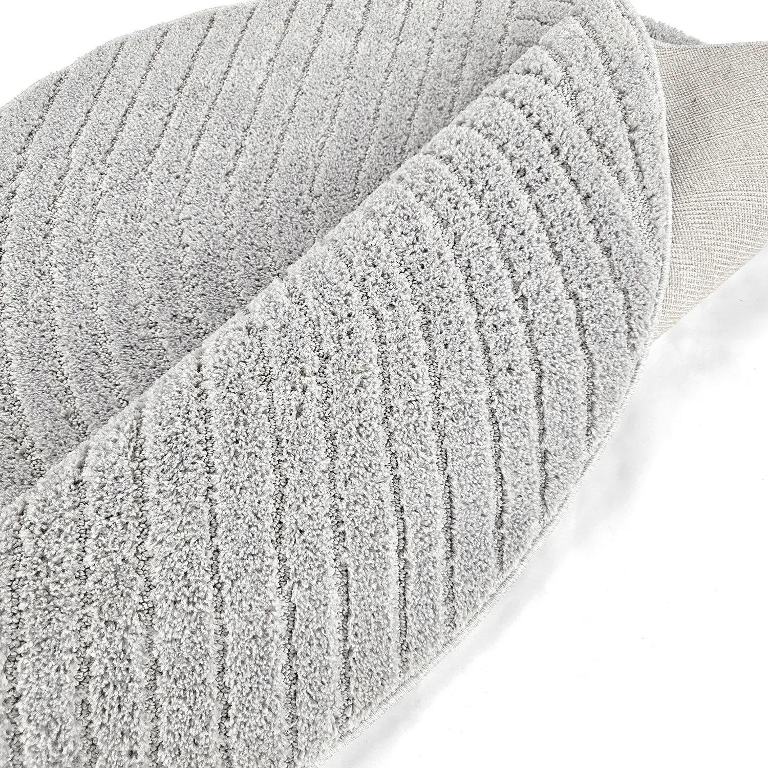 Tapetes redondos - Wendy (cinza claro)