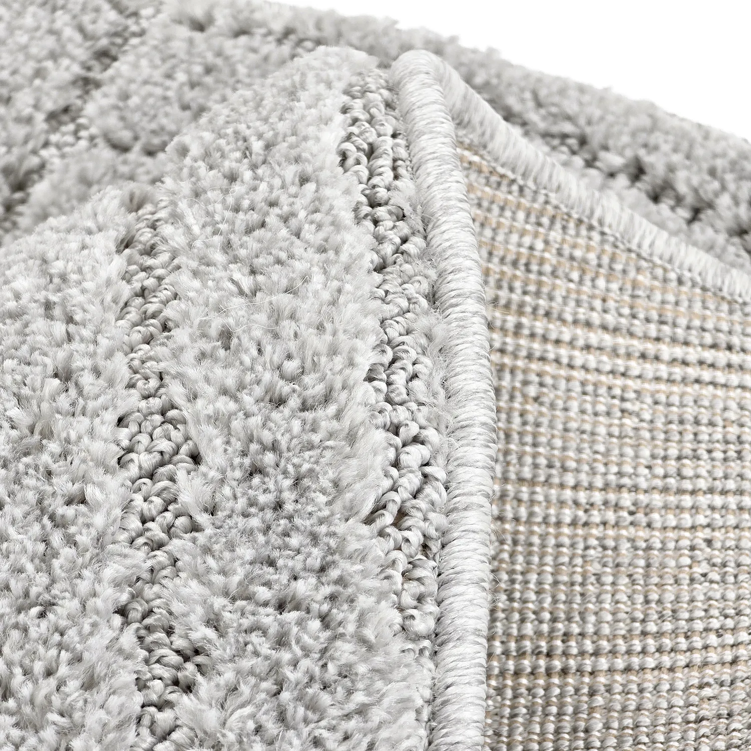 Tapetes redondos - Wendy (cinza claro)