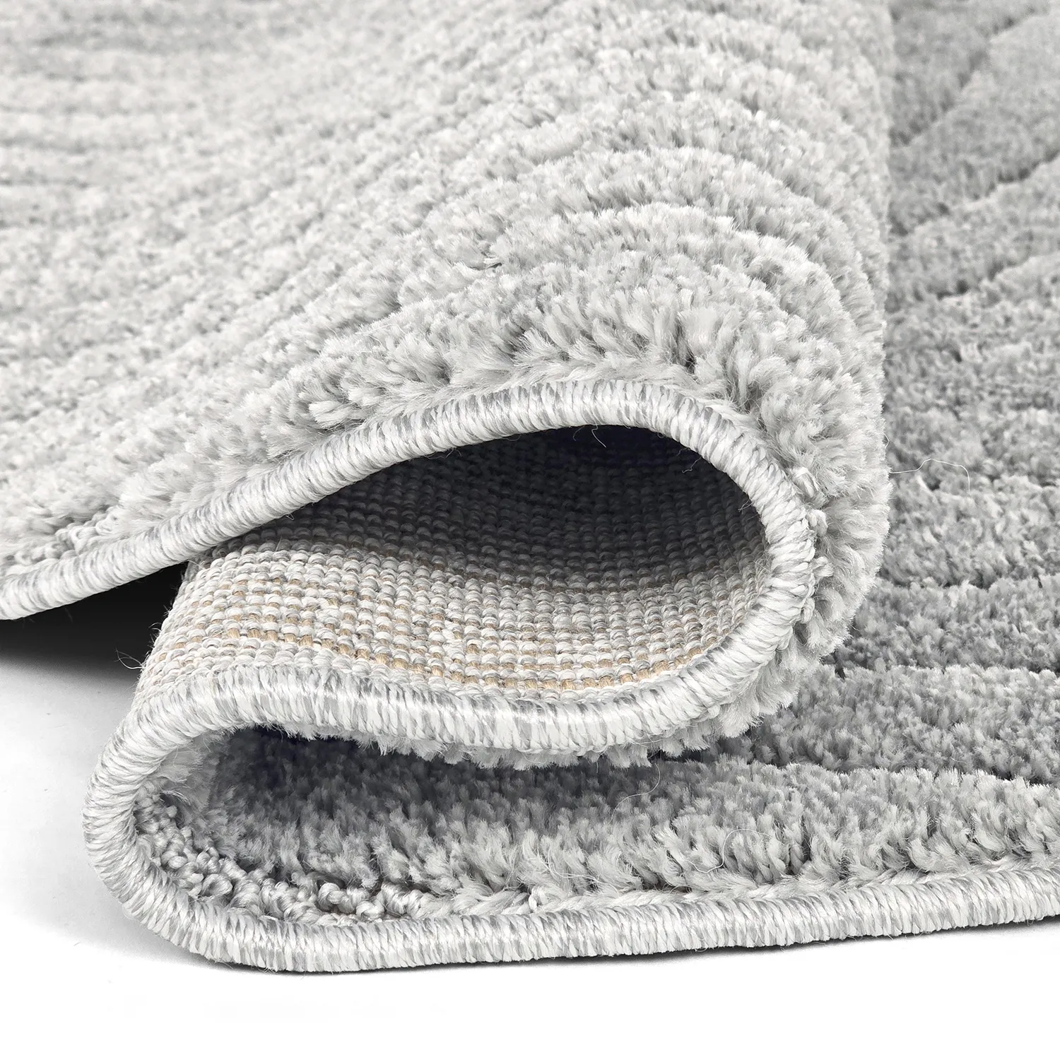 Tapetes redondos - Wendy (cinza claro)