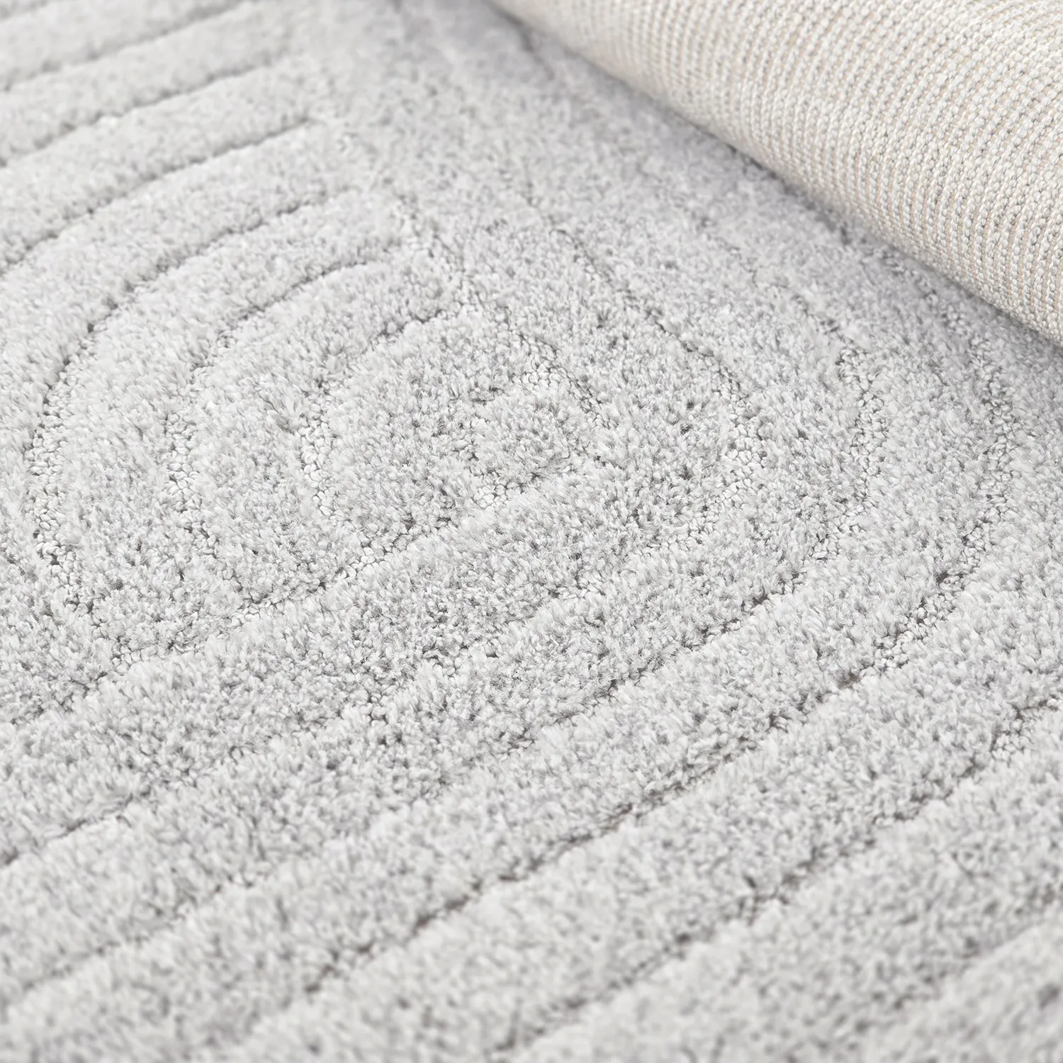 Tapetes redondos - Wendy (cinza claro)