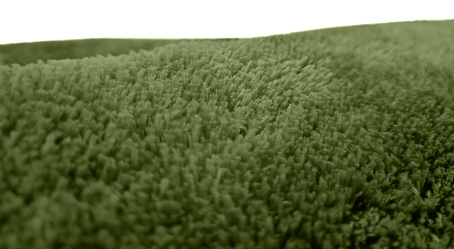 Tapetes redondos - Aranga Super Soft Fur (verde oliva)