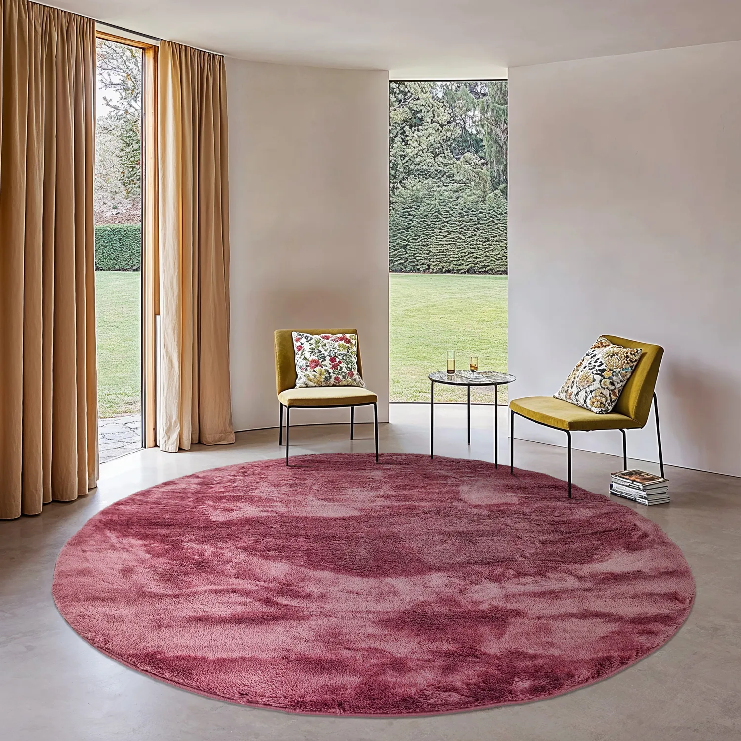 Tapetes redondos - Aranga Super Soft Fur (rose)