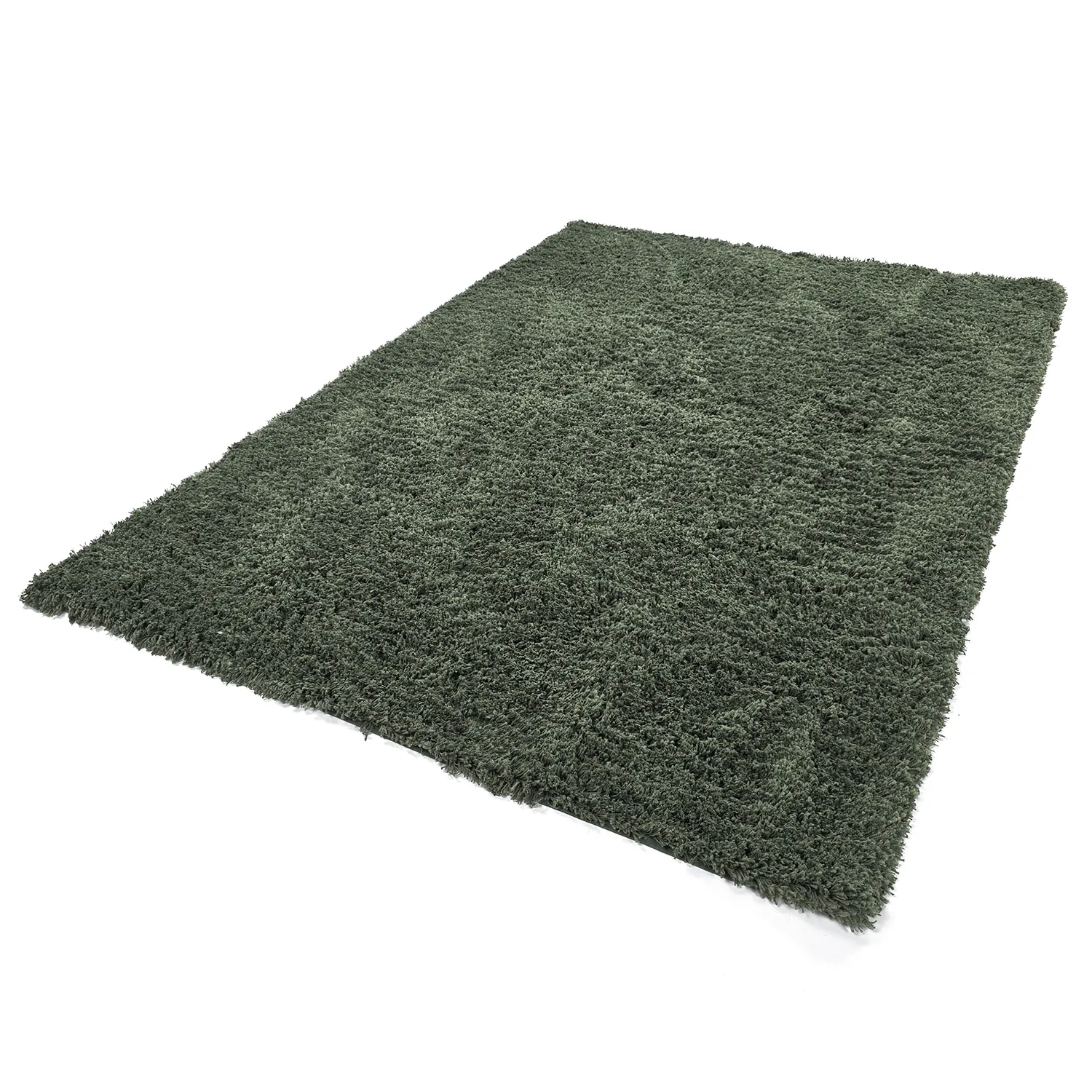 Tapetes felpudos - Combarro Solid Cotton Shaggy (verde)