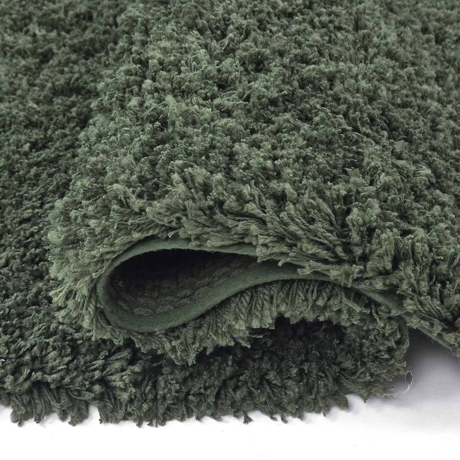 Tapetes felpudos - Combarro Solid Cotton Shaggy (verde)