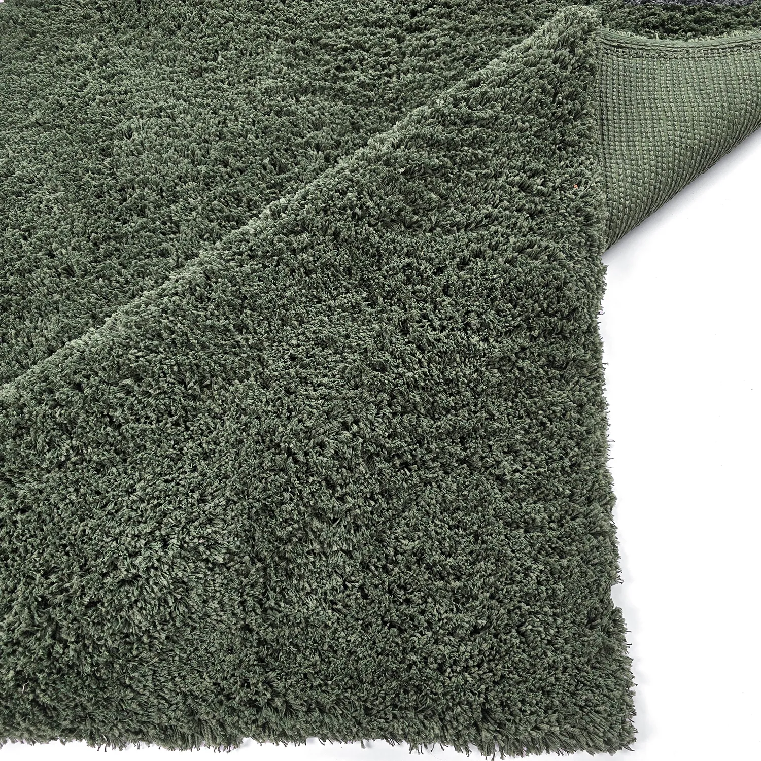 Tapetes felpudos - Combarro Solid Cotton Shaggy (verde)