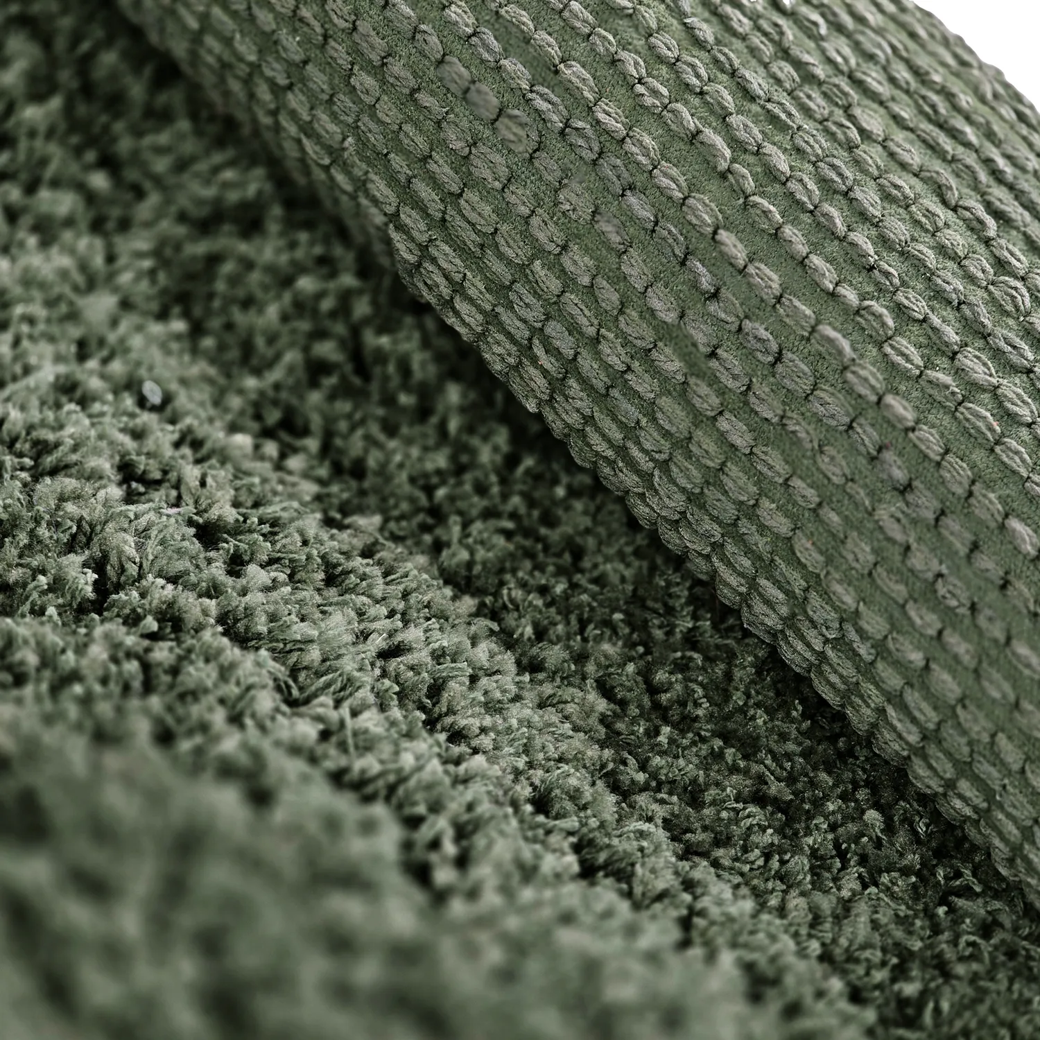 Tapetes felpudos - Combarro Solid Cotton Shaggy (verde)