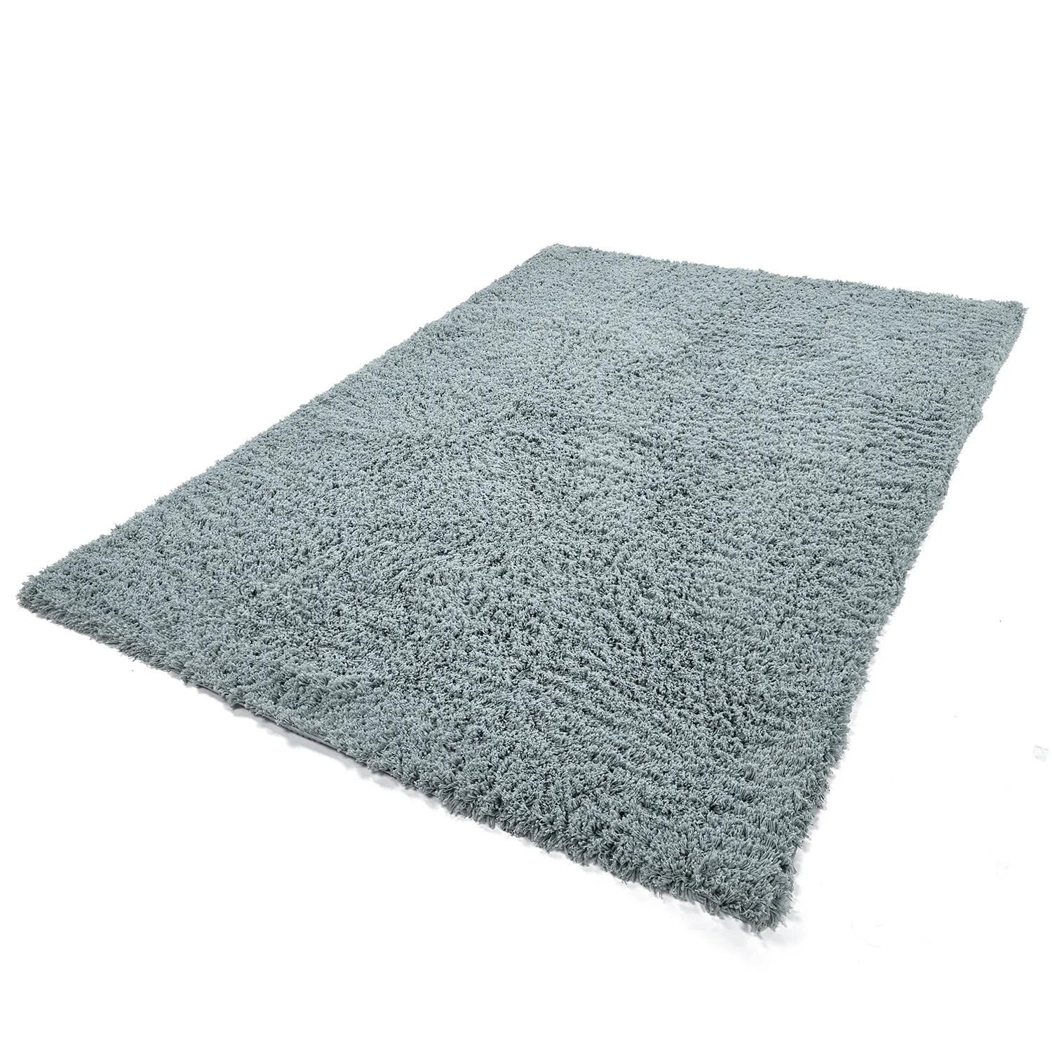 Tapetes felpudos - Combarro Solid Cotton Shaggy (azul claro)