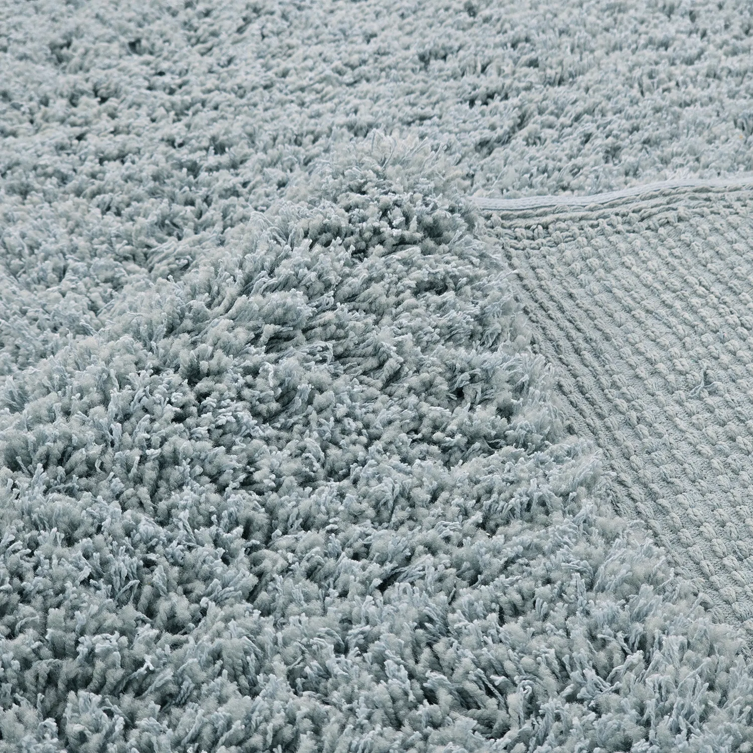 Tapetes felpudos - Combarro Solid Cotton Shaggy (azul claro)