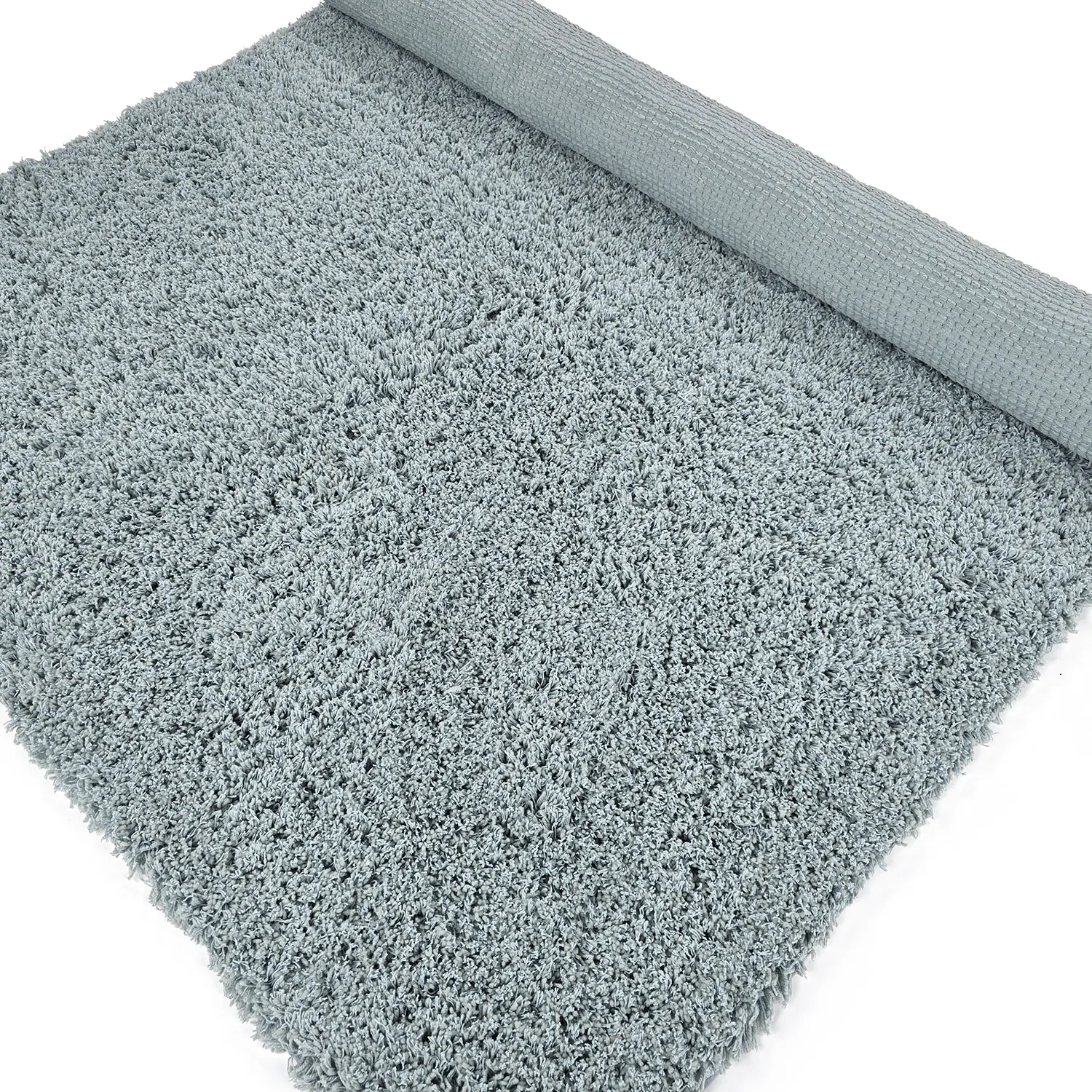 Tapetes felpudos - Combarro Solid Cotton Shaggy (azul claro)