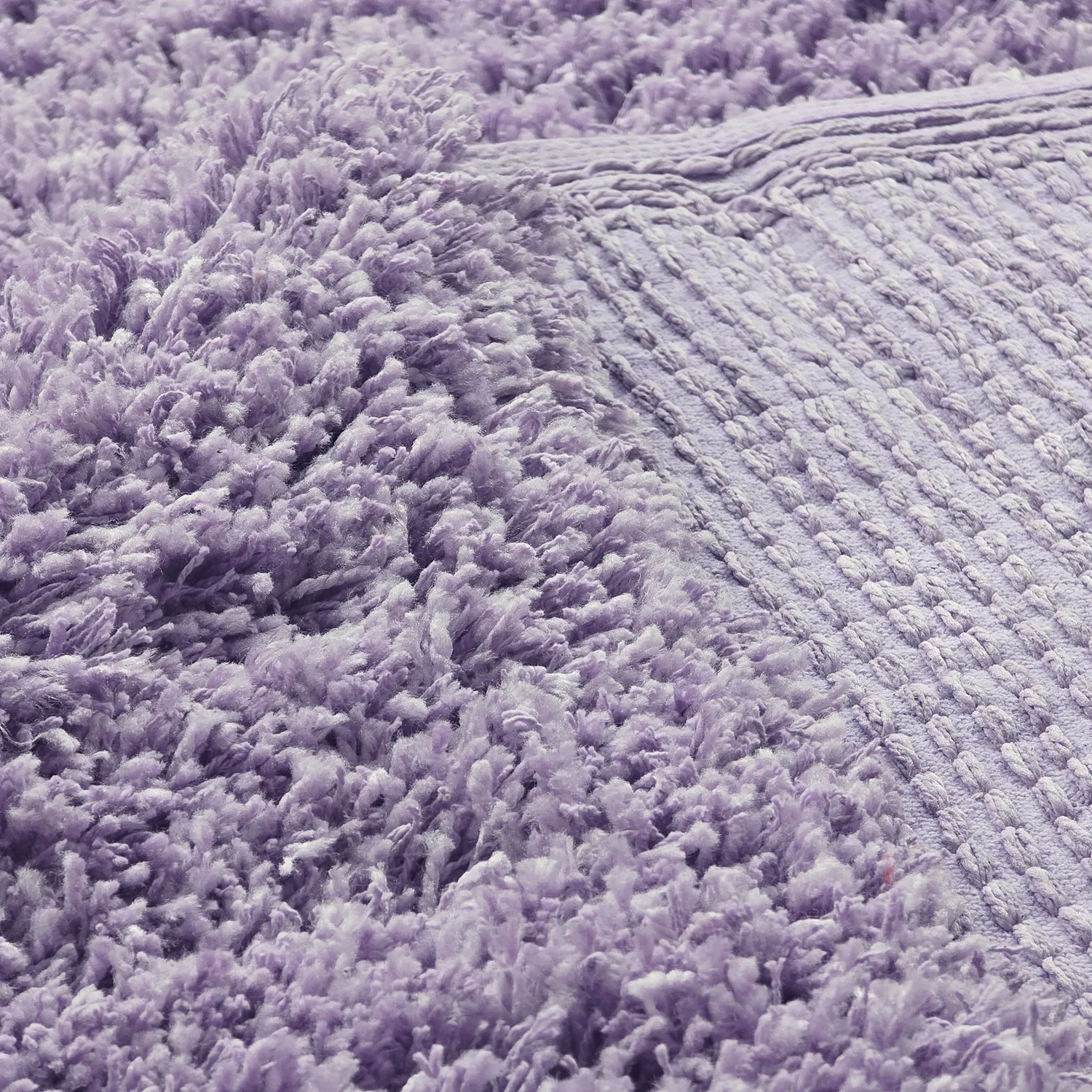 Tapetes felpudos - Combarro Solid Cotton Shaggy (roxo claro)