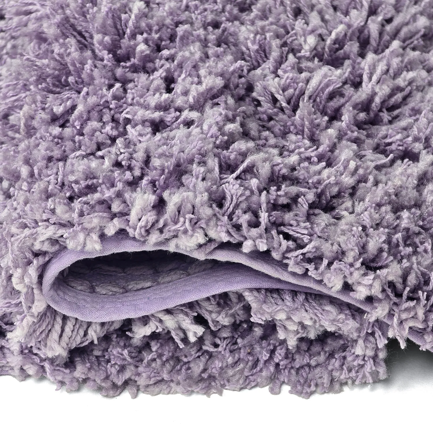 Tapetes felpudos - Combarro Solid Cotton Shaggy (roxo claro)