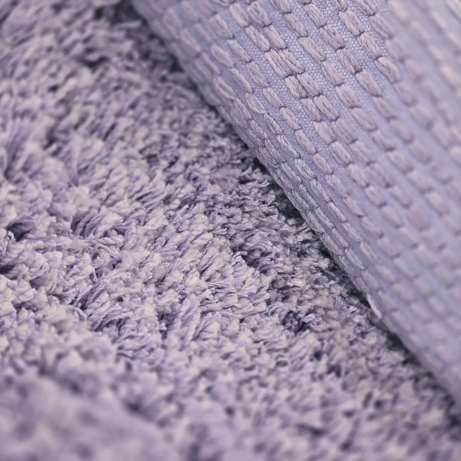 Tapetes felpudos - Combarro Solid Cotton Shaggy (roxo claro)