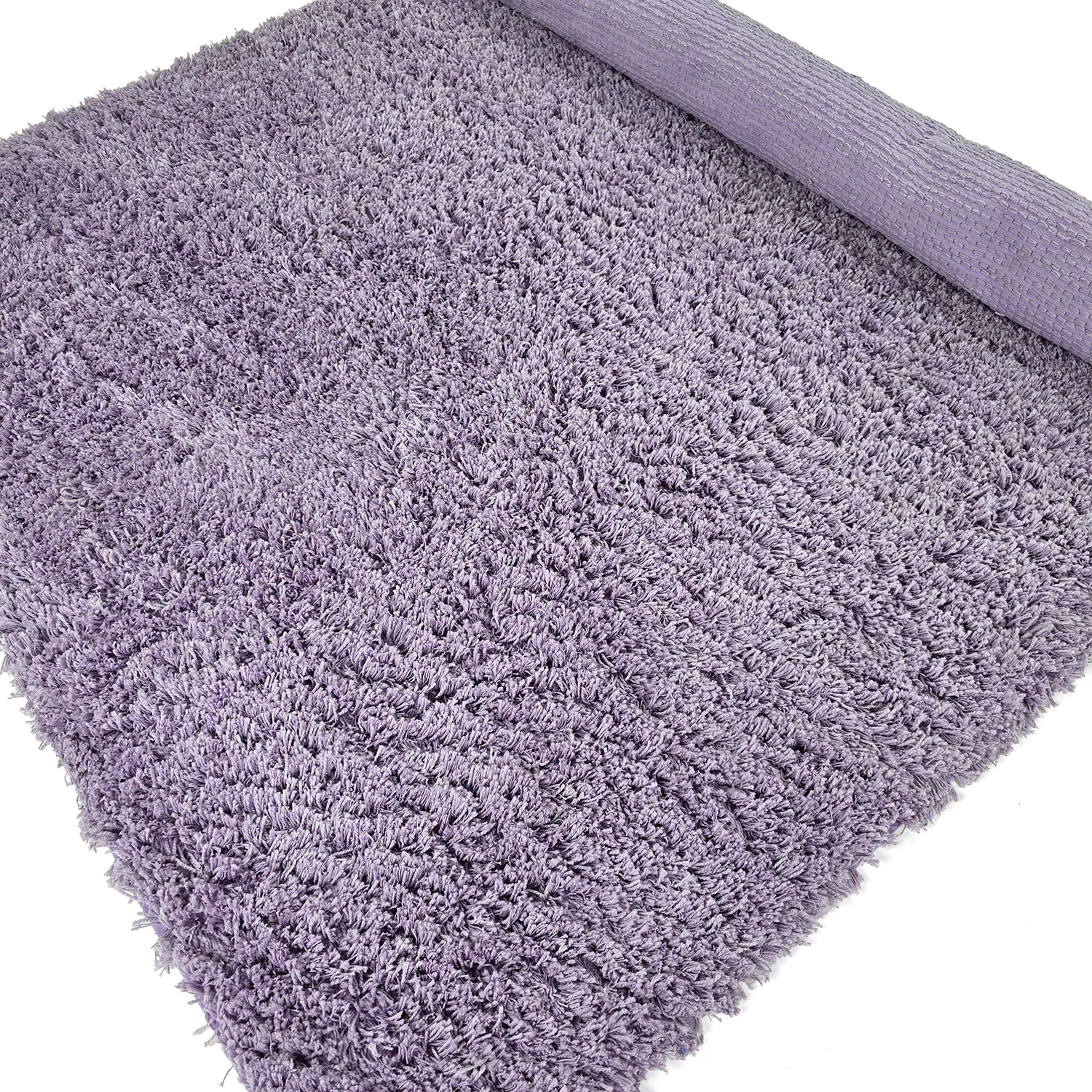 Tapetes felpudos - Combarro Solid Cotton Shaggy (roxo claro)